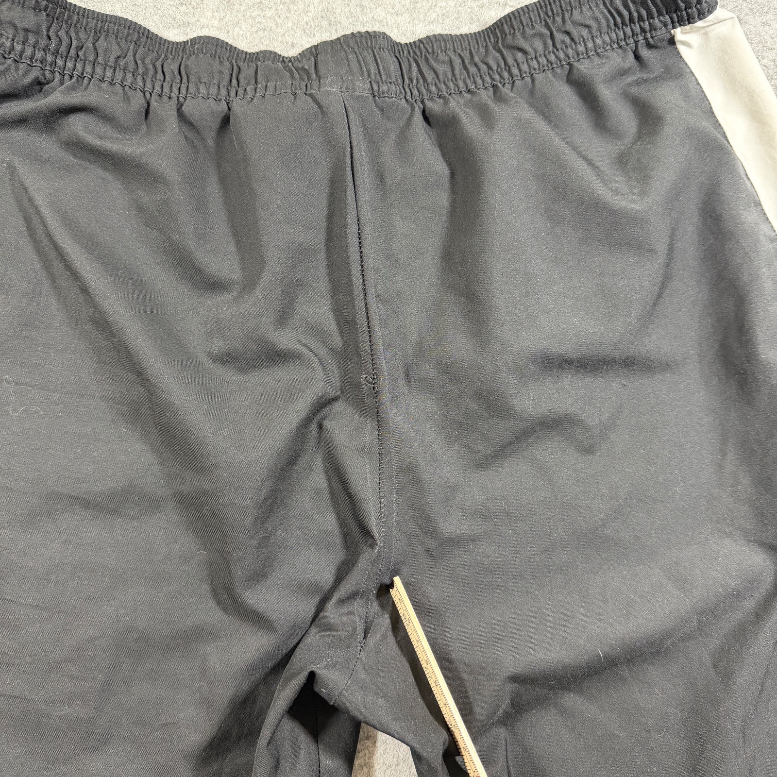Nike Track Pants Mens MT Black White Piping Polyester Athletic Running Pockets thumbnail 3