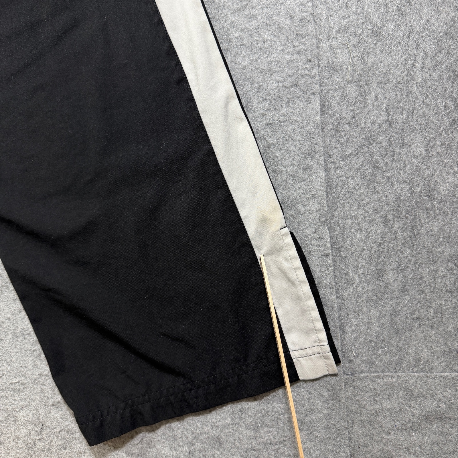 Nike Track Pants Mens MT Black White Piping Polyester Athletic Running Pockets thumbnail 5