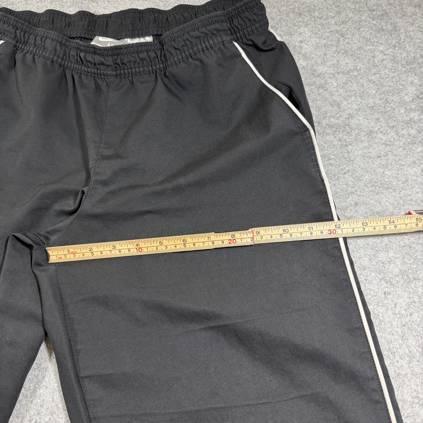 Nike Track Pants Mens MT Black White Piping Polyester Athletic Running Pockets thumbnail 8