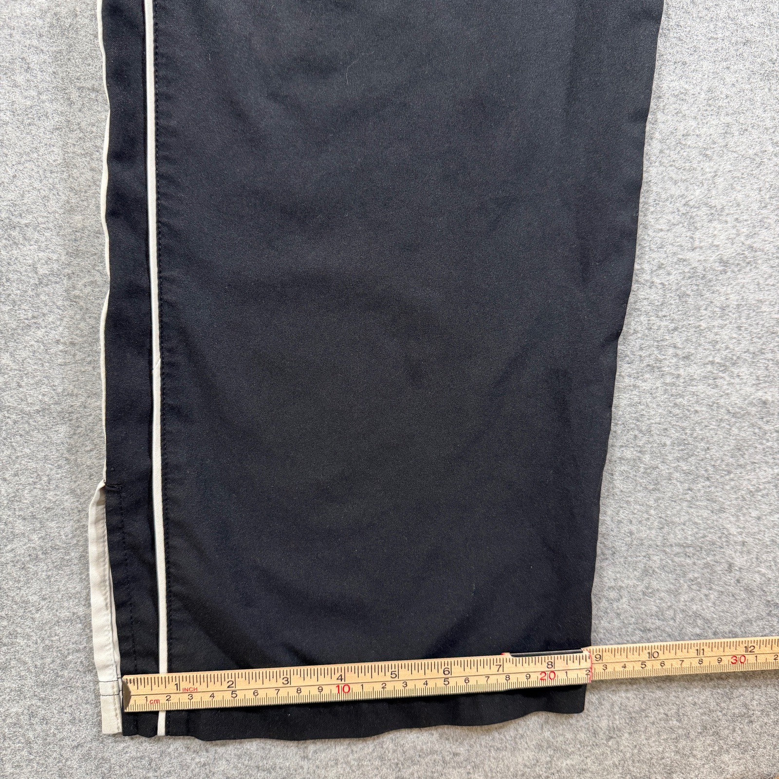 Nike Track Pants Mens MT Black White Piping Polyester Athletic Running Pockets thumbnail 10