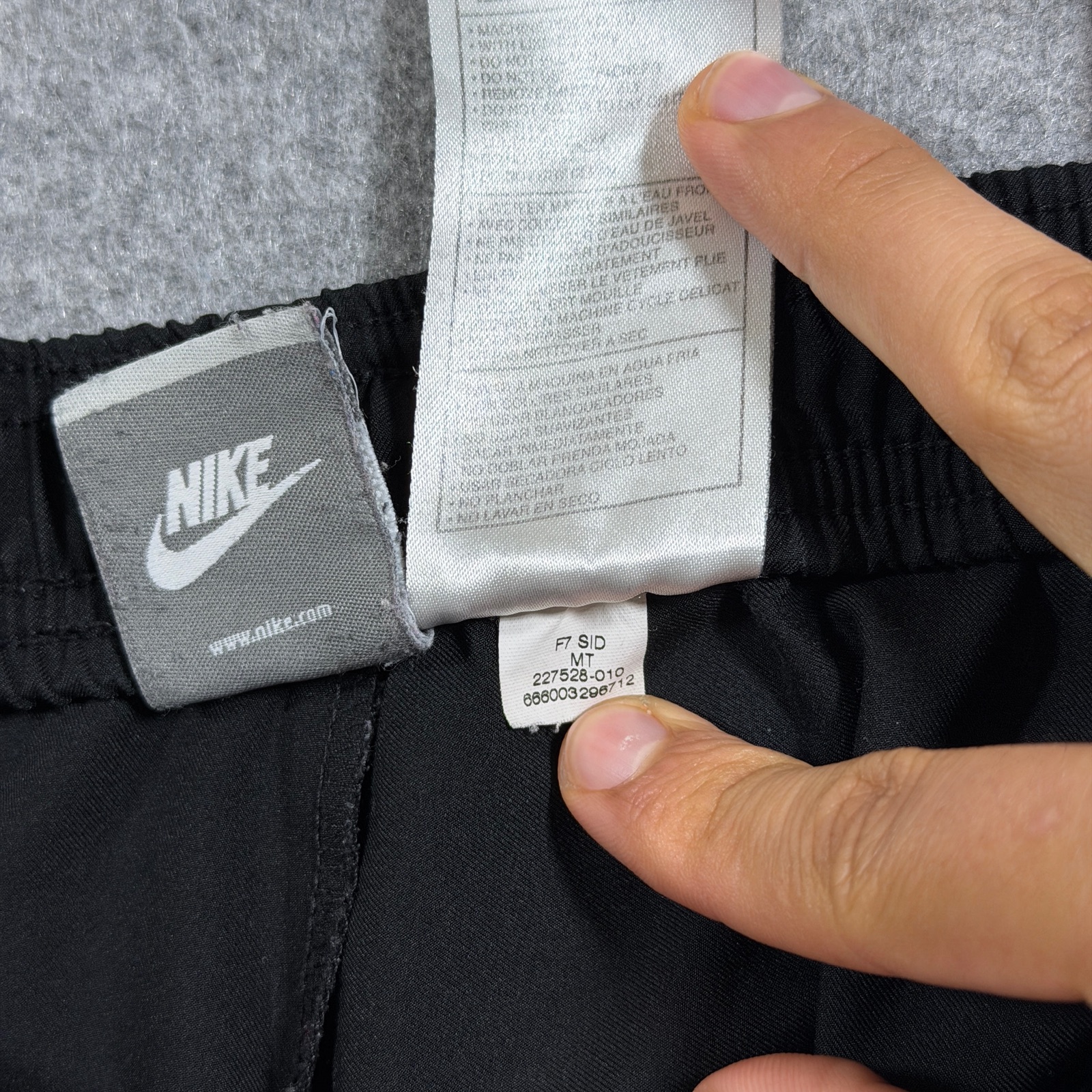Nike Track Pants Mens MT Black White Piping Polyester Athletic Running Pockets thumbnail 11
