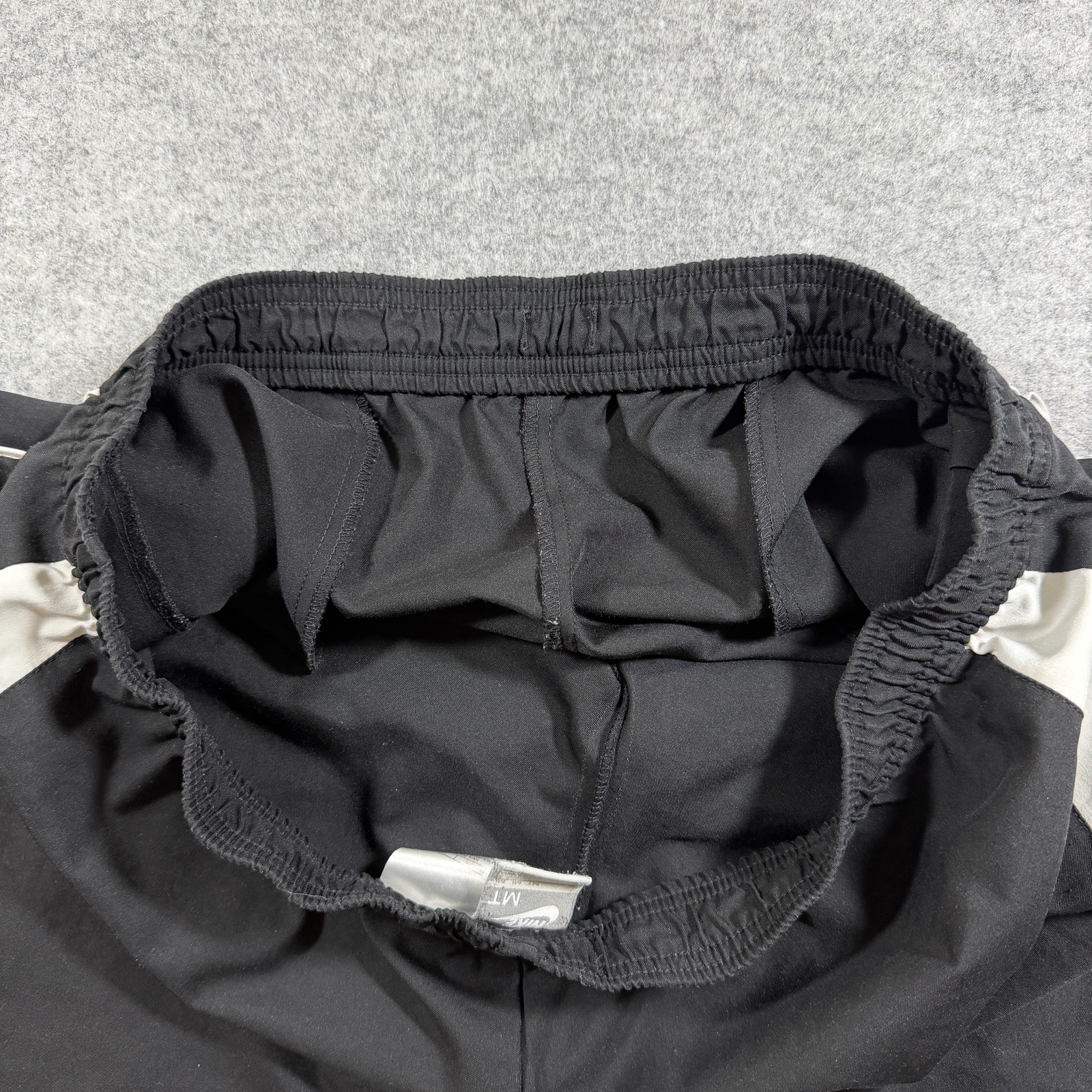 Nike Track Pants Mens MT Black White Piping Polyester Athletic Running Pockets thumbnail 12