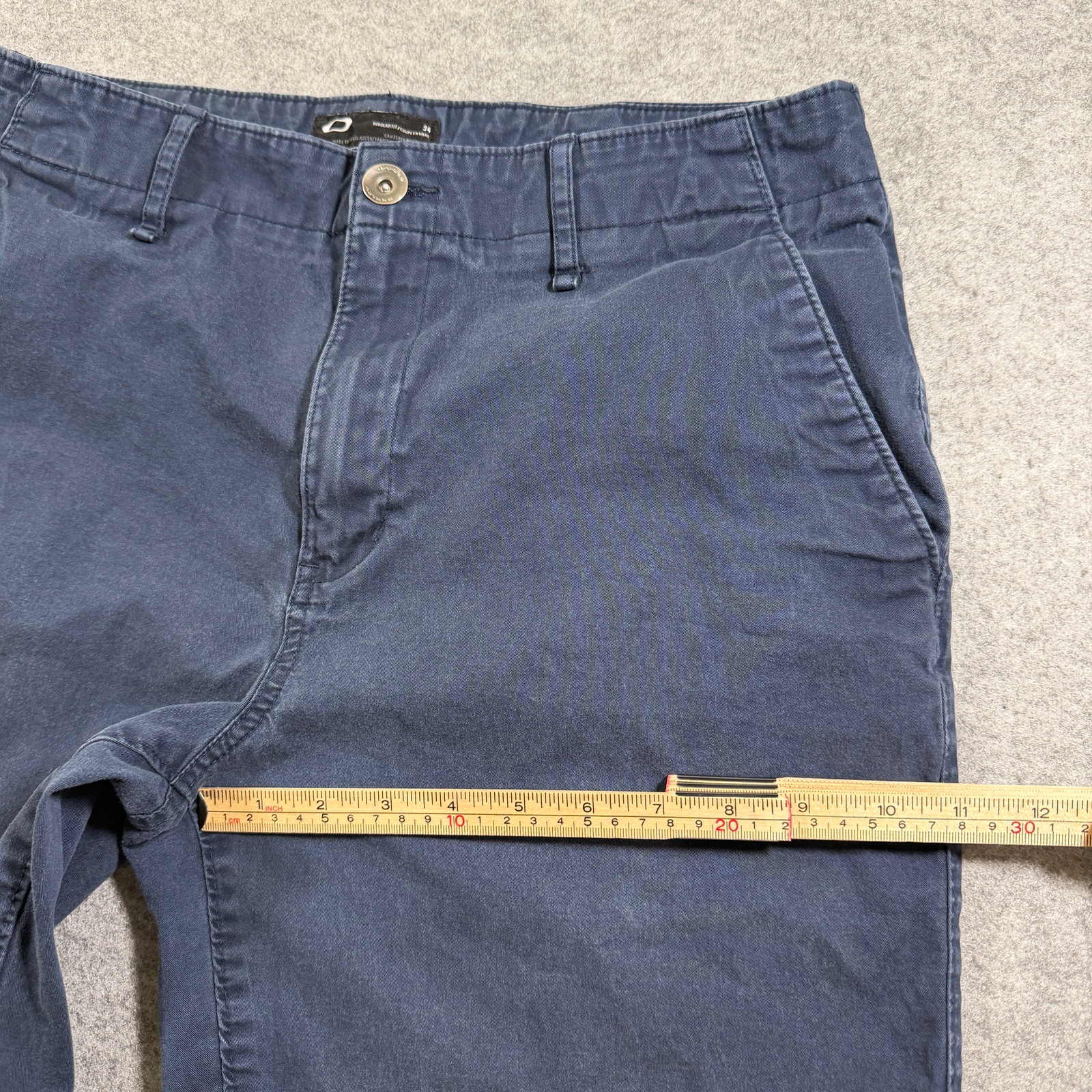 Oakley Chino Shorts Mens 34 Navy Blue Cotton Stretch Golf Preppy Casual thumbnail 8