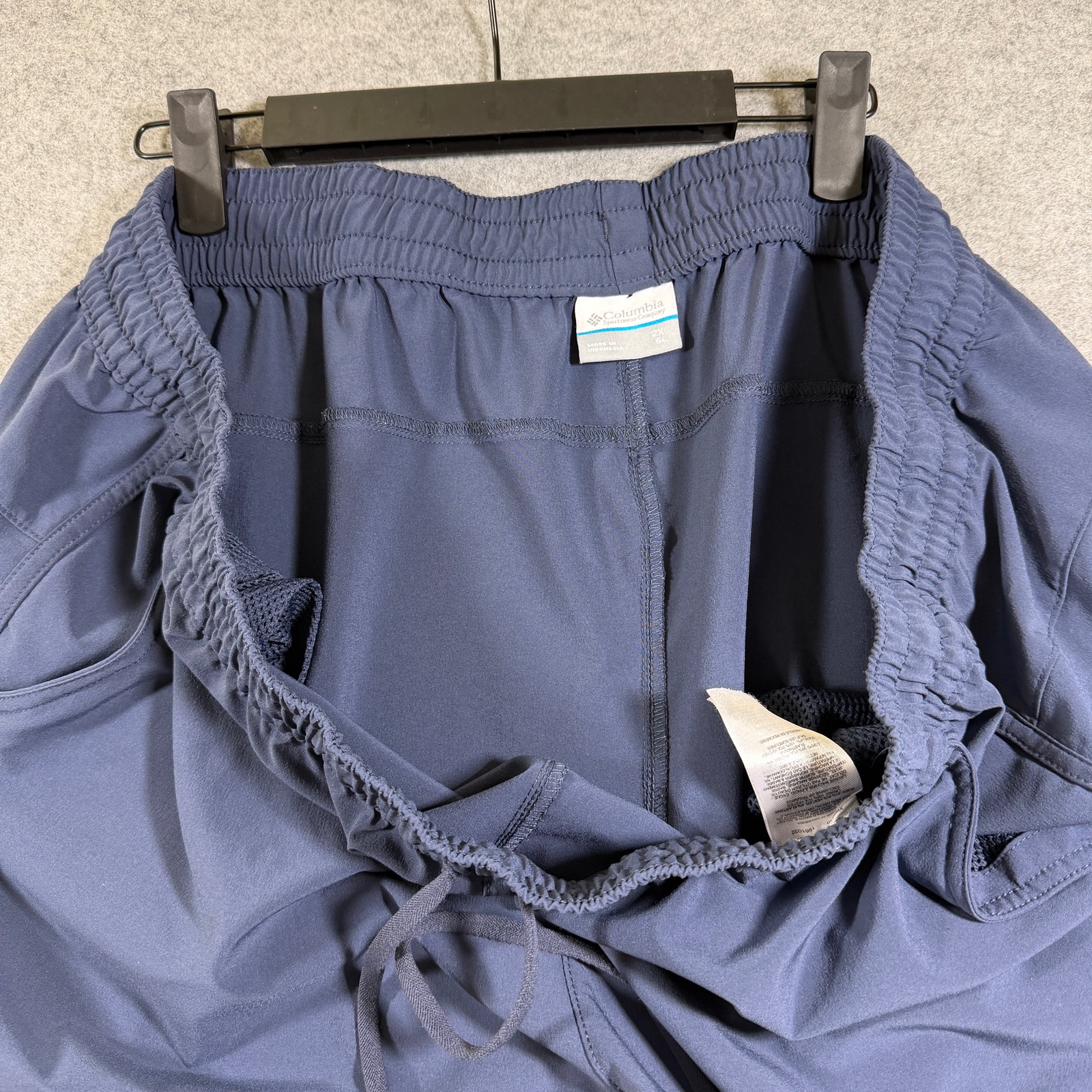Columbia Swim Shorts Mens 2X Navy Blue Boardshort Elastic Waist Logo Casual thumbnail 5