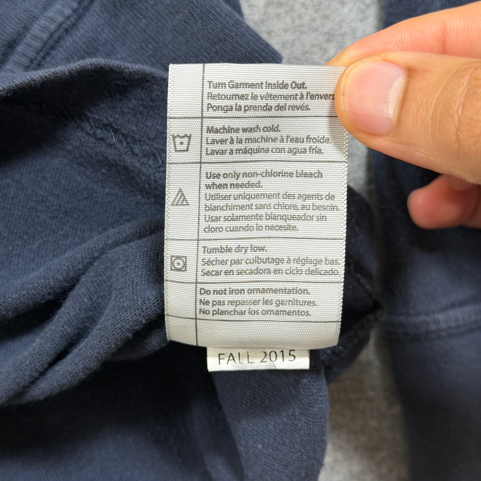 Carhartt Workwear Pocket T Shirt Mens L Navy Blue Long Sleeve Cotton Relaxed Fit thumbnail 12