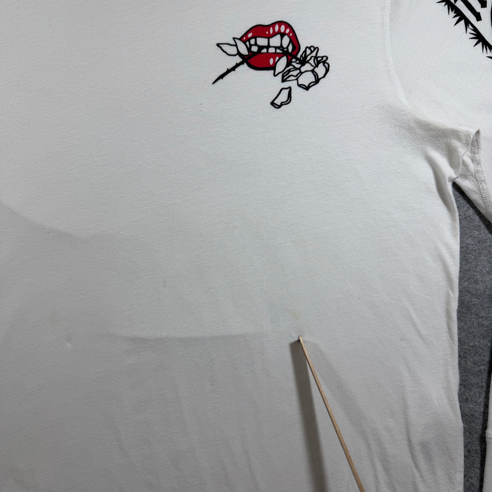 True Religion Long Sleeve Shirt Mens L White Graphic Logo Cotton Streetwear thumbnail 5