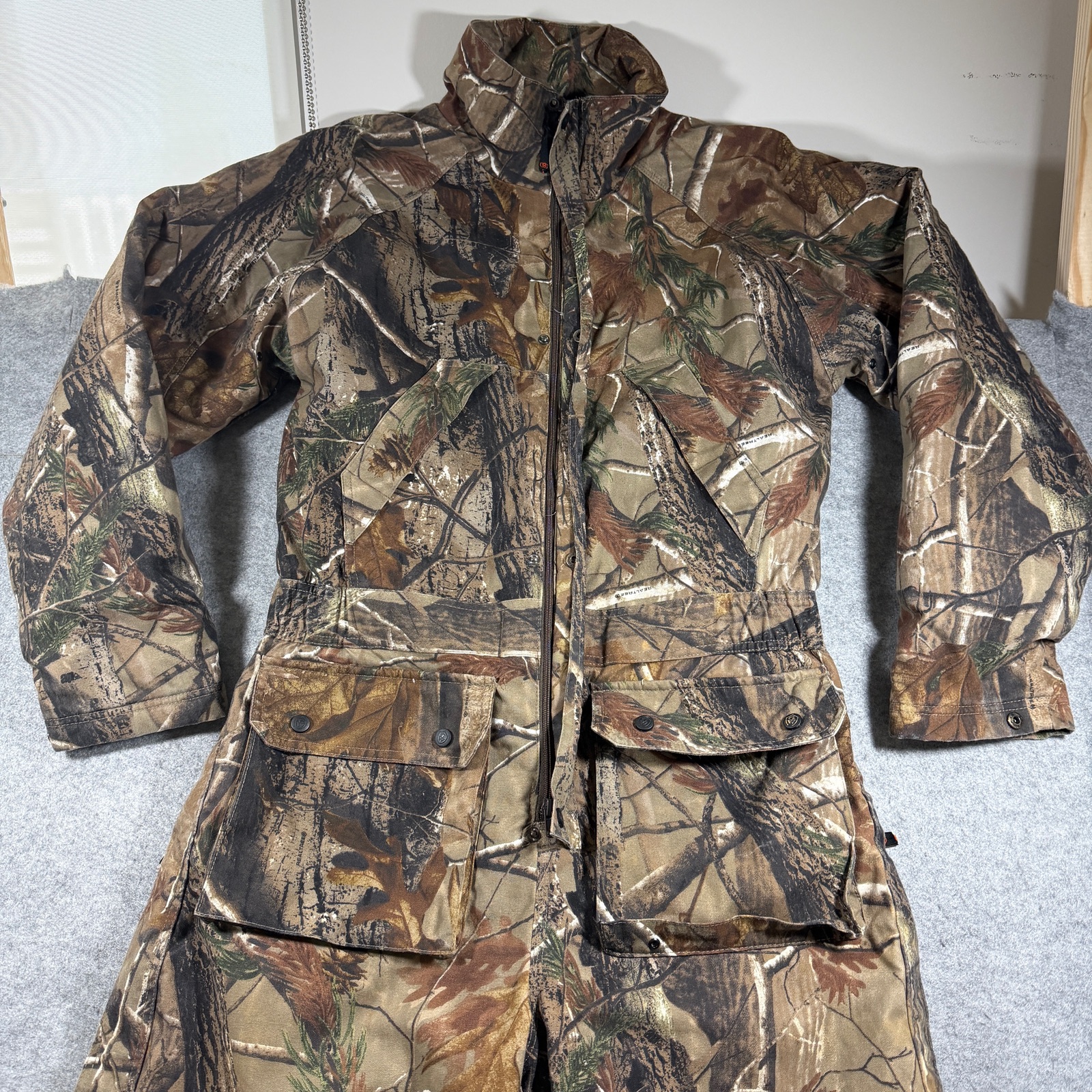 Game Winner Coveralls Mens M Realtree Camo Insulated Hunting Snap Front Zip thumbnail 3