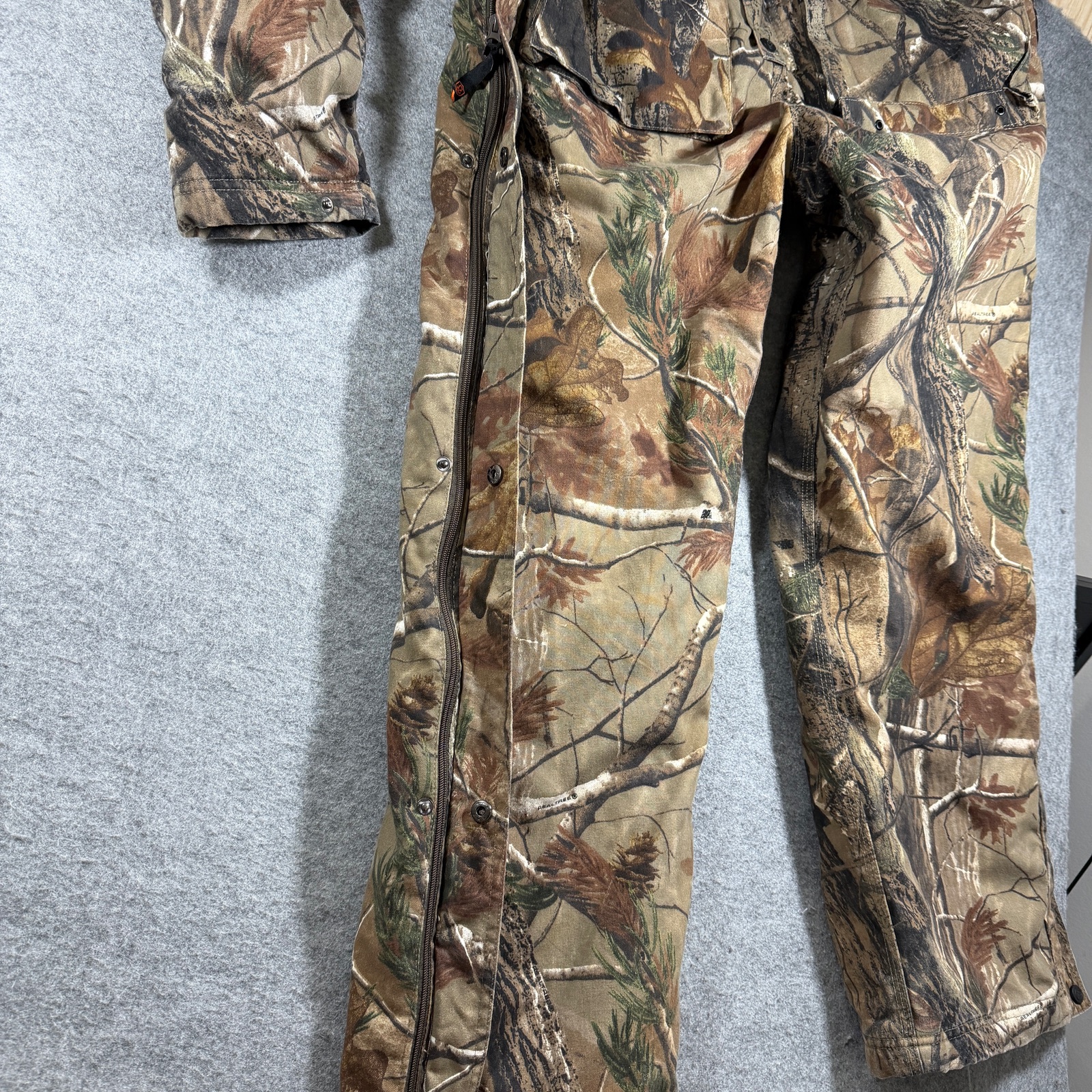 Game Winner Coveralls Mens M Realtree Camo Insulated Hunting Snap Front Zip thumbnail 12