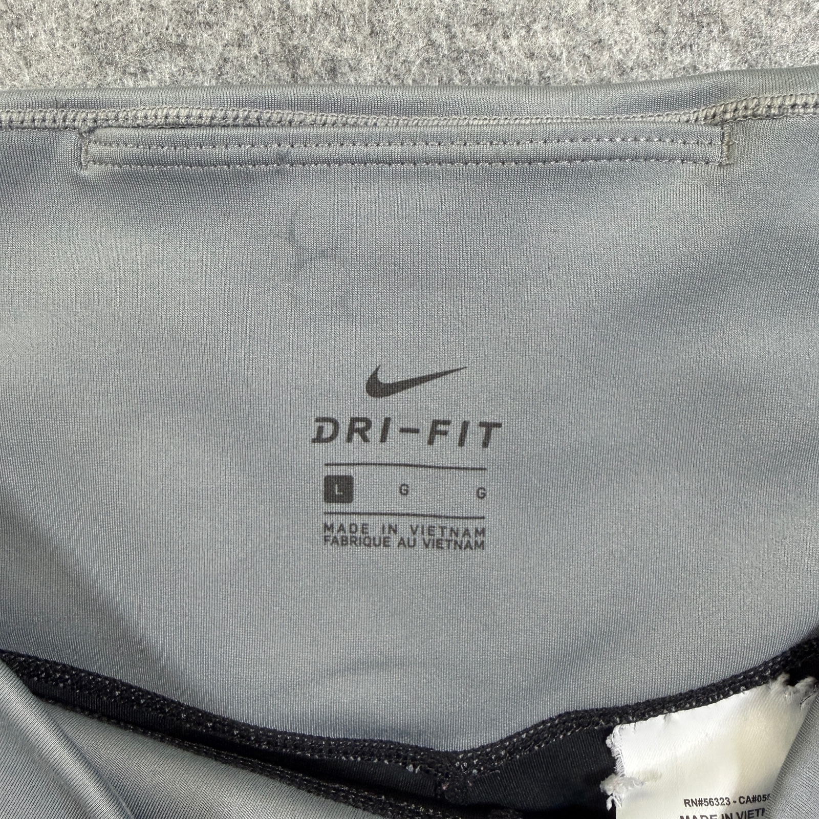 Nike Dri-FIT Leggings Womens L Black Gray Colorblock Running Training Yoga Gym thumbnail 4