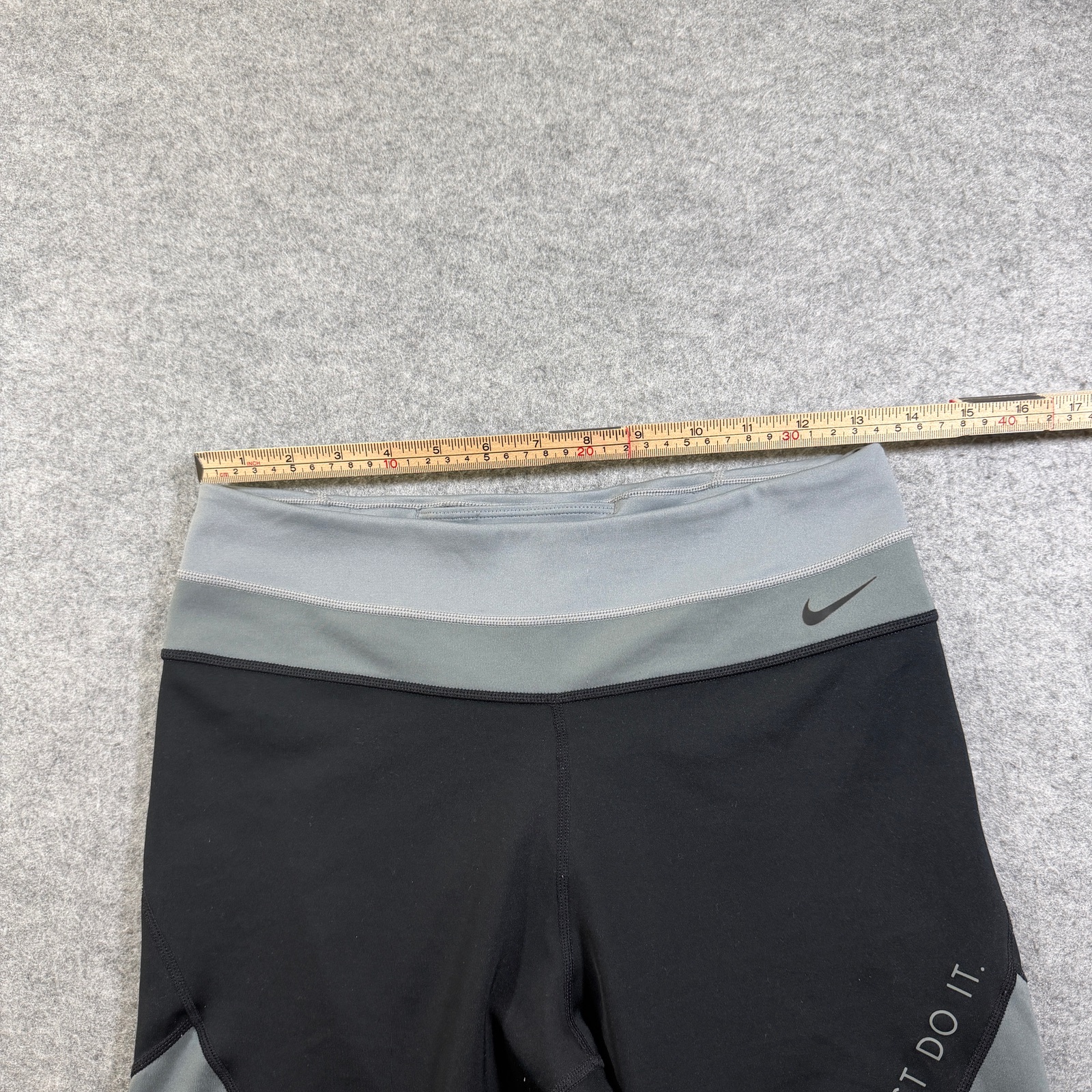 Nike Dri-FIT Leggings Womens L Black Gray Colorblock Running Training Yoga Gym thumbnail 5