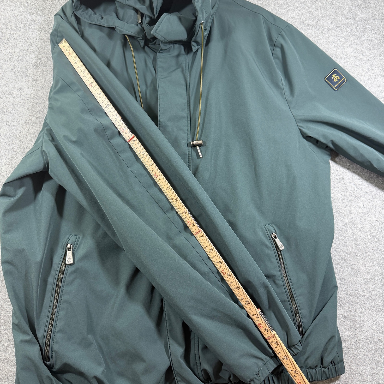 Brooks Brothers Thermore Jacket Mens XL Green Water Resistant Stretch Hooded Zip thumbnail 8
