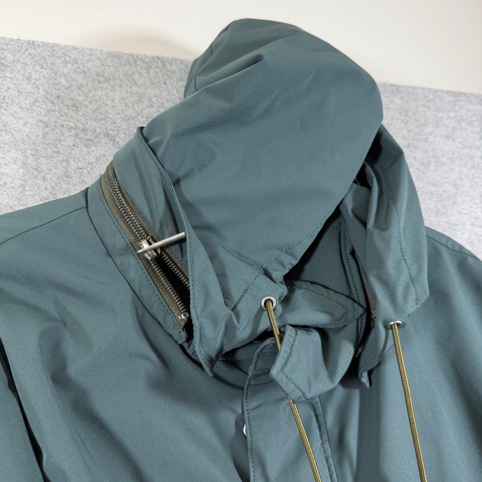 Brooks Brothers Thermore Jacket Mens XL Green Water Resistant Stretch Hooded Zip thumbnail 14