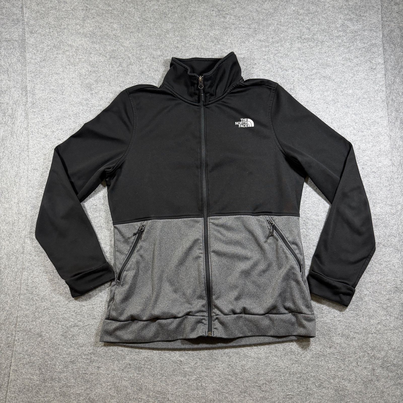 The North Face Apex Bionic Jacket Womens L Black Softshell Full Zip Hiking