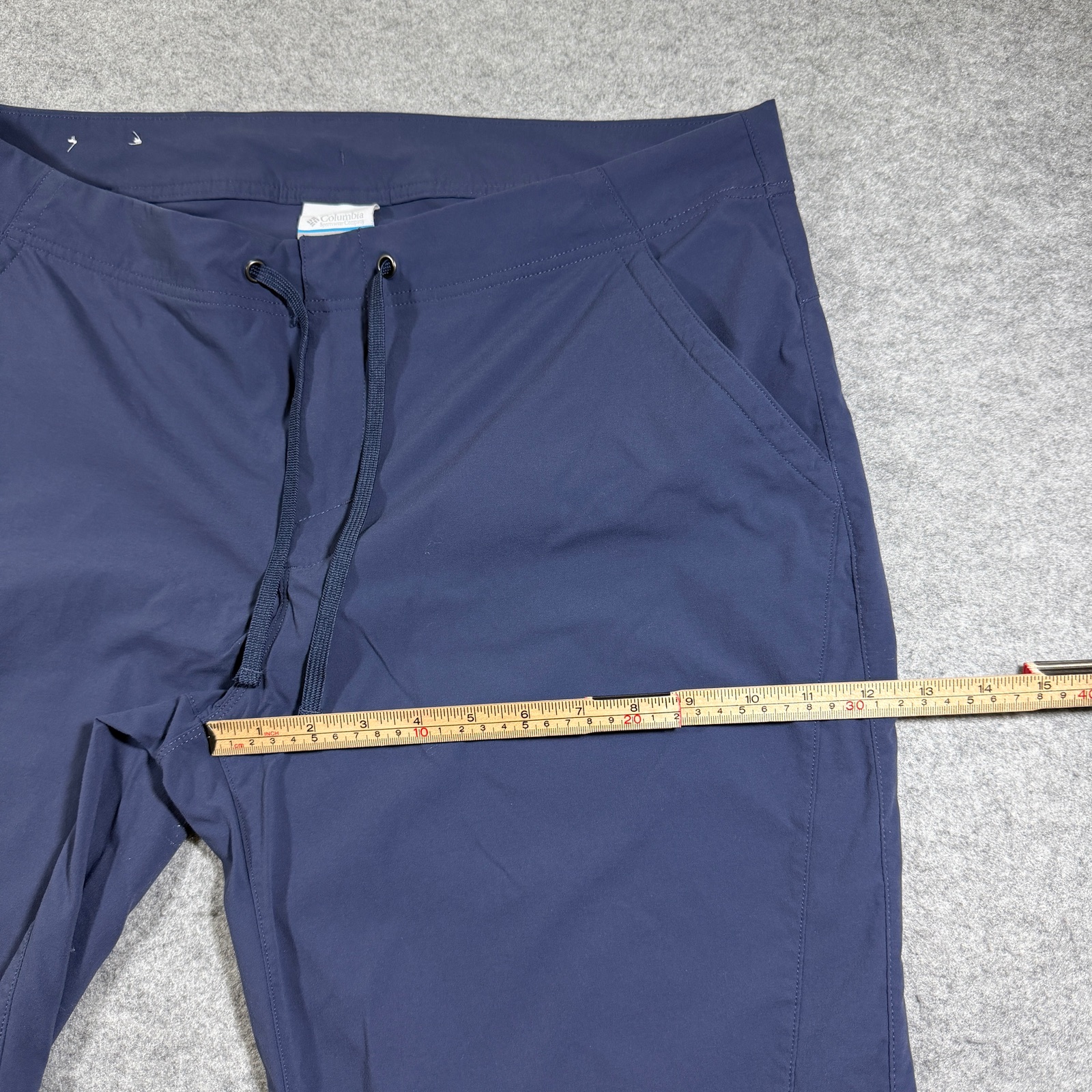 Columbia Capri Pants Active Womens 16 Navy Lightweight Outdoor Hiking Drawstring thumbnail 7