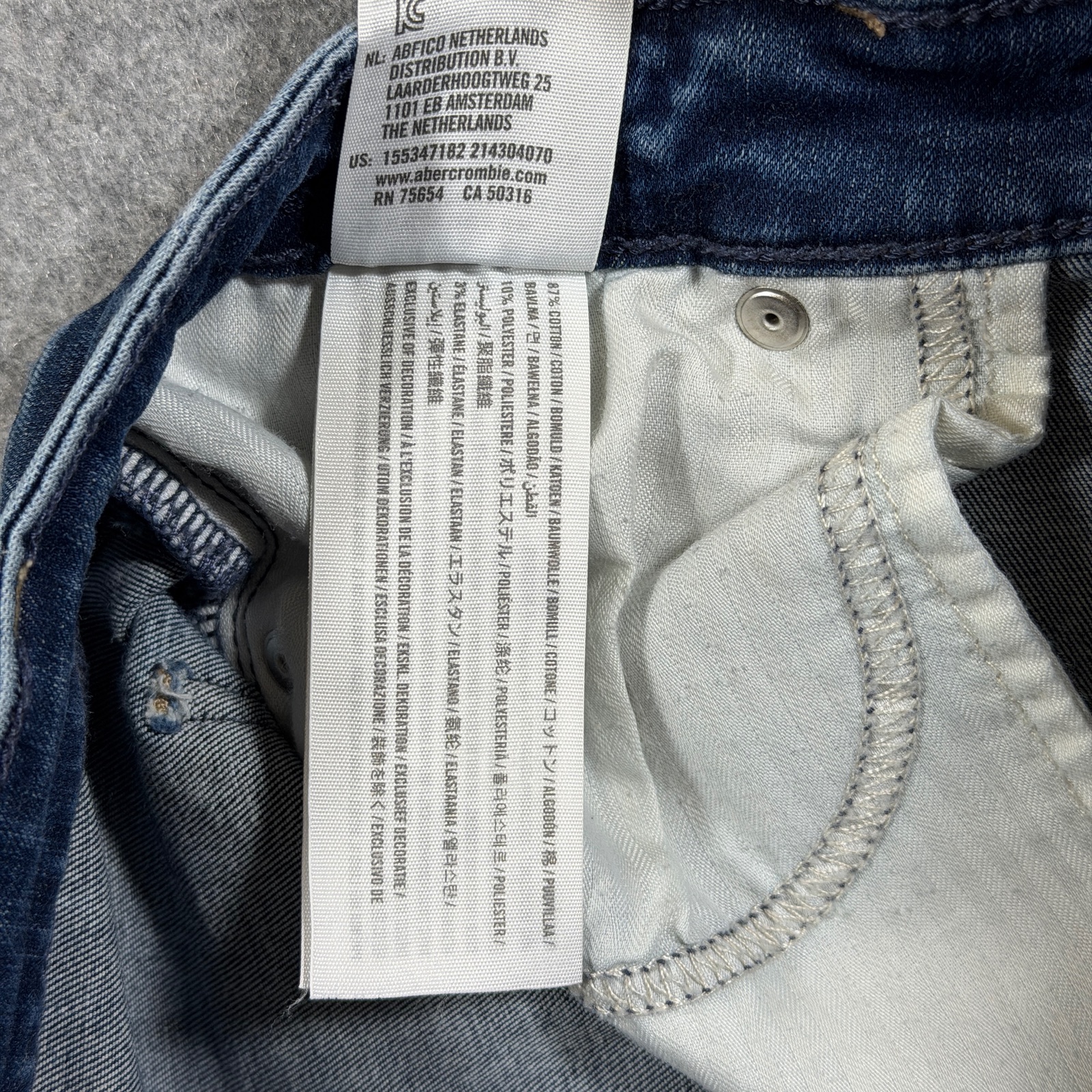Abercrombie & Fitch Simone Jeans Womens 28 Blue Wash High Rise Ankle Distressed thumbnail 9