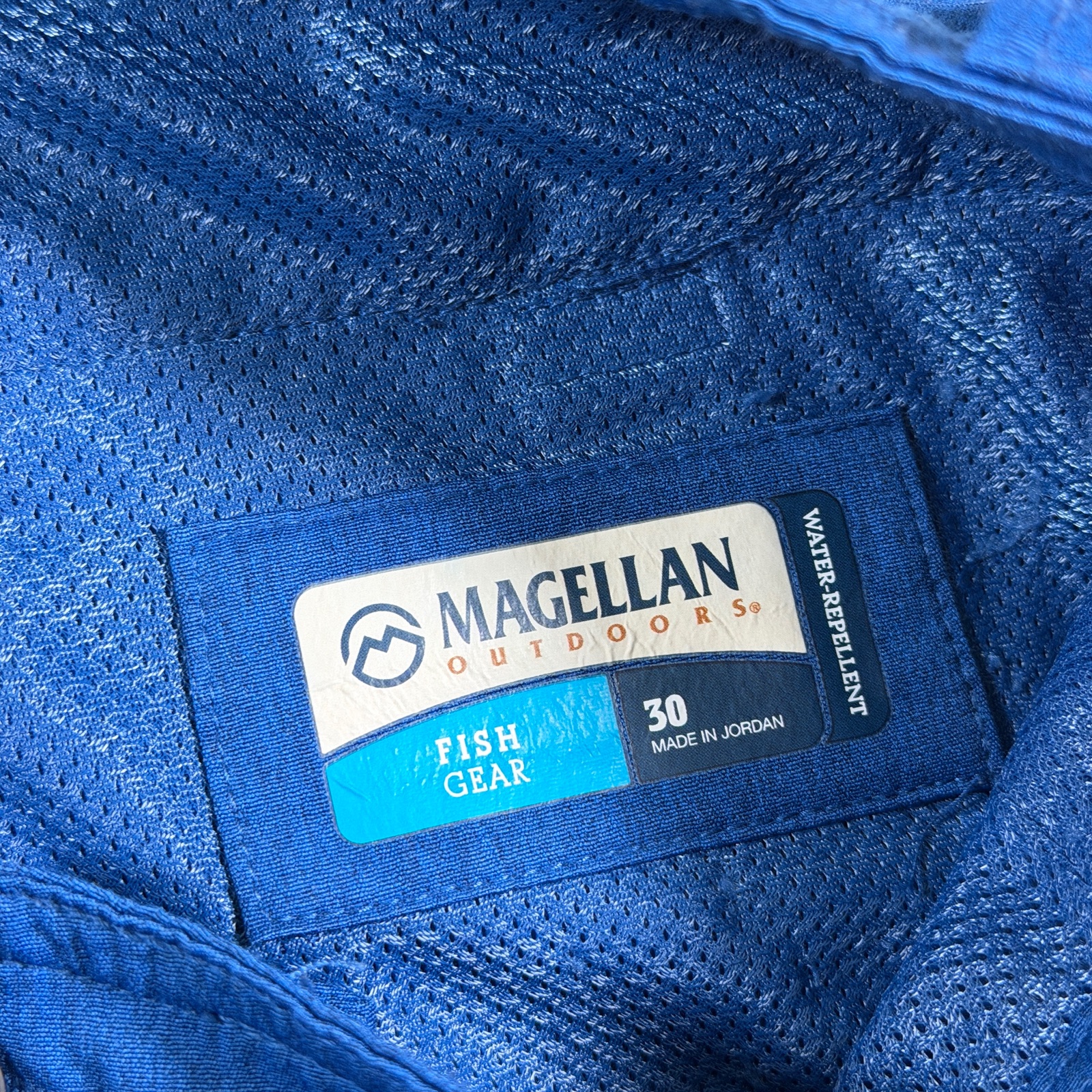 Magellan Outdoors Fish Gear Shorts Mens 30 Blue Cargo Zip Pocket Fishing Outdoor thumbnail 3