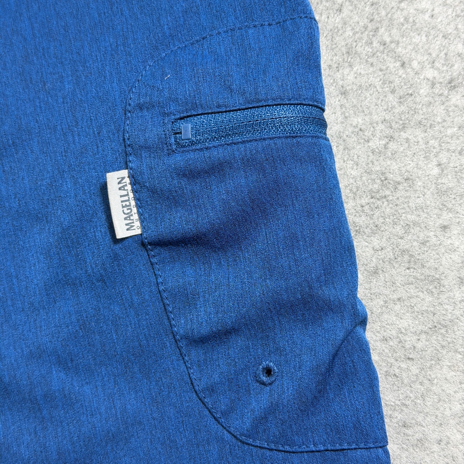 Magellan Outdoors Fish Gear Shorts Mens 30 Blue Cargo Zip Pocket Fishing Outdoor thumbnail 12
