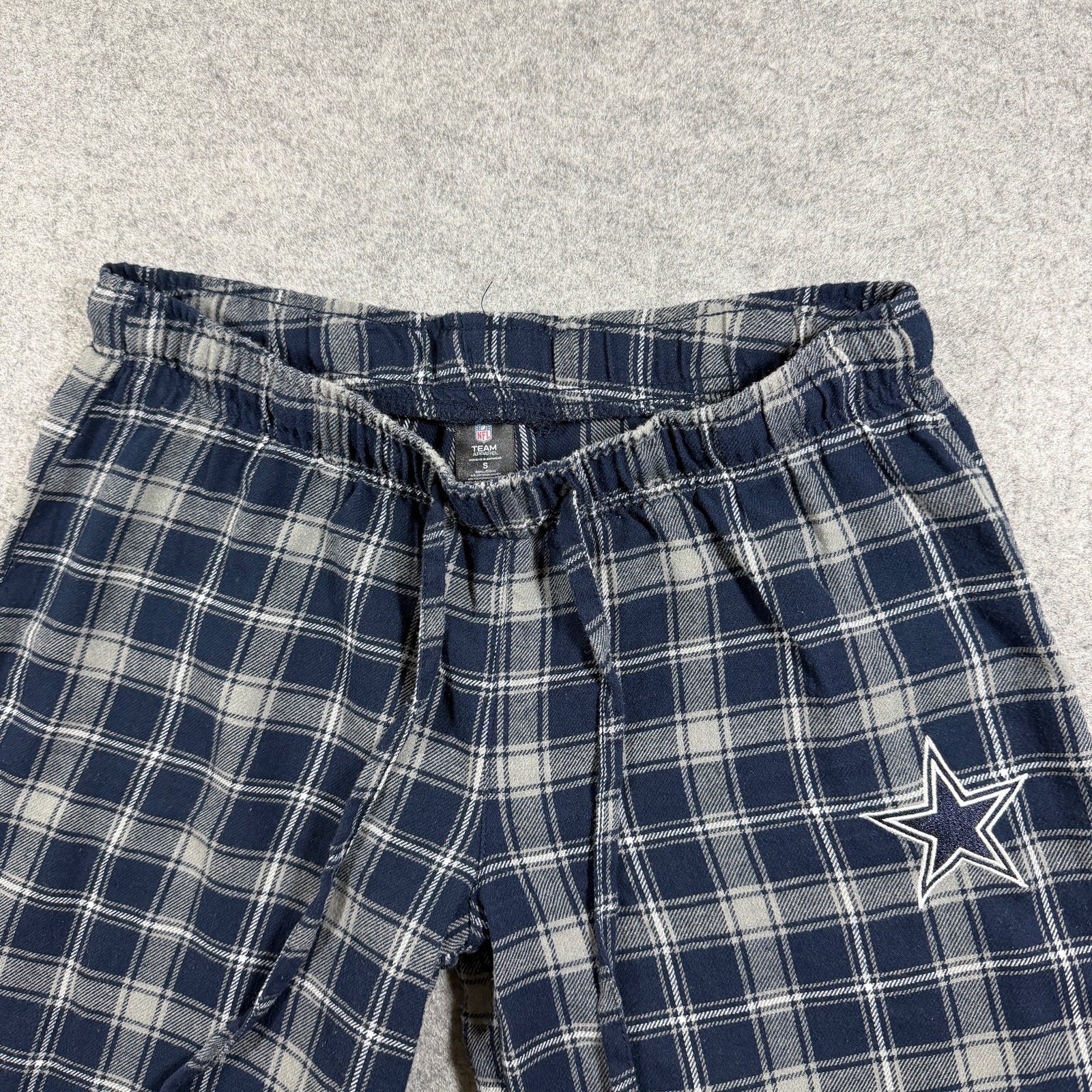 Dallas Cowboys Flannel Pajama Pants Womens S Navy Plaid NFL Lounge Sleepwear thumbnail 4