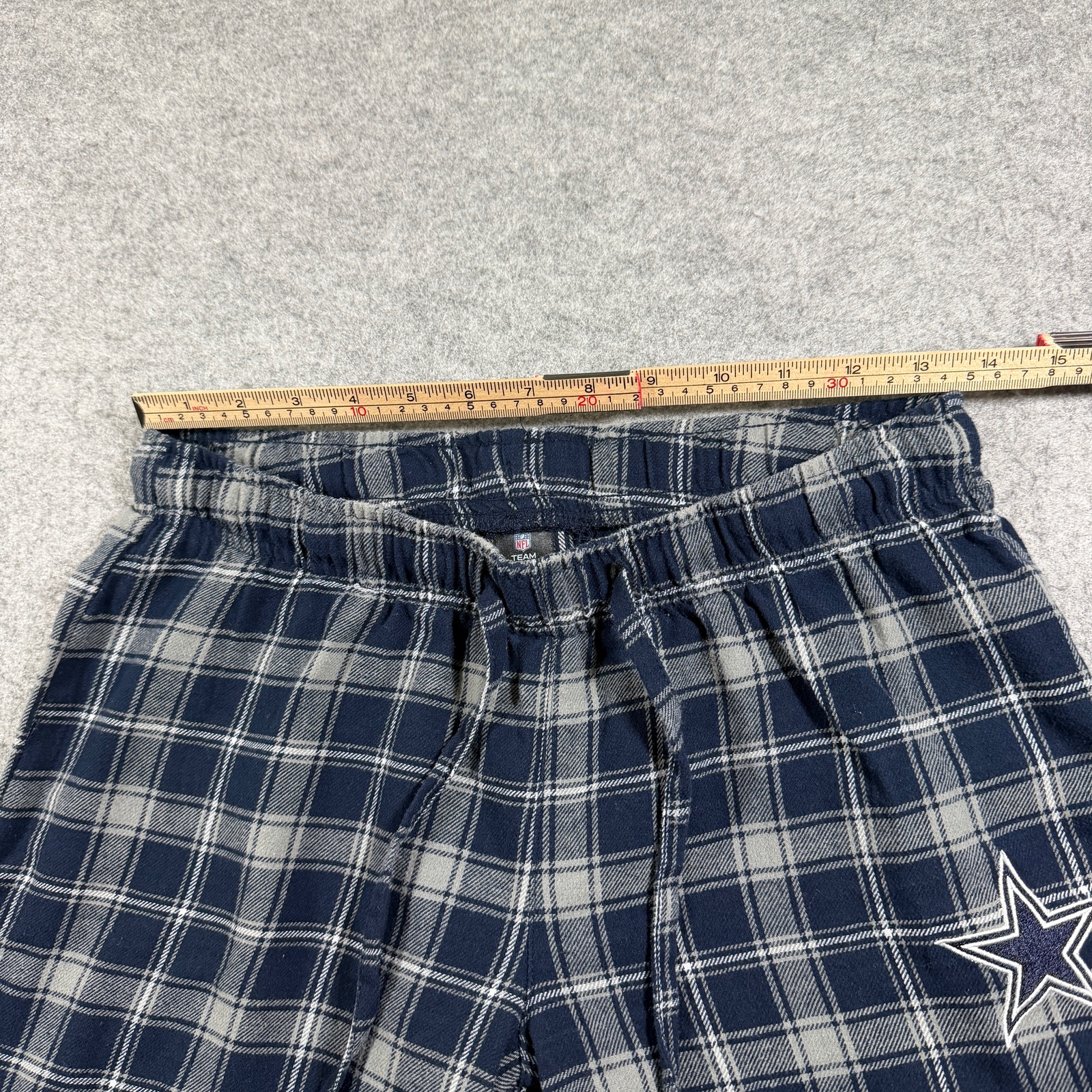 Dallas Cowboys Flannel Pajama Pants Womens S Navy Plaid NFL Lounge Sleepwear thumbnail 5