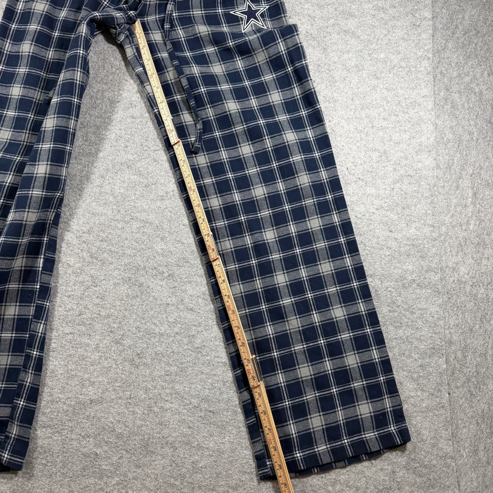 Dallas Cowboys Flannel Pajama Pants Womens S Navy Plaid NFL Lounge Sleepwear thumbnail 6