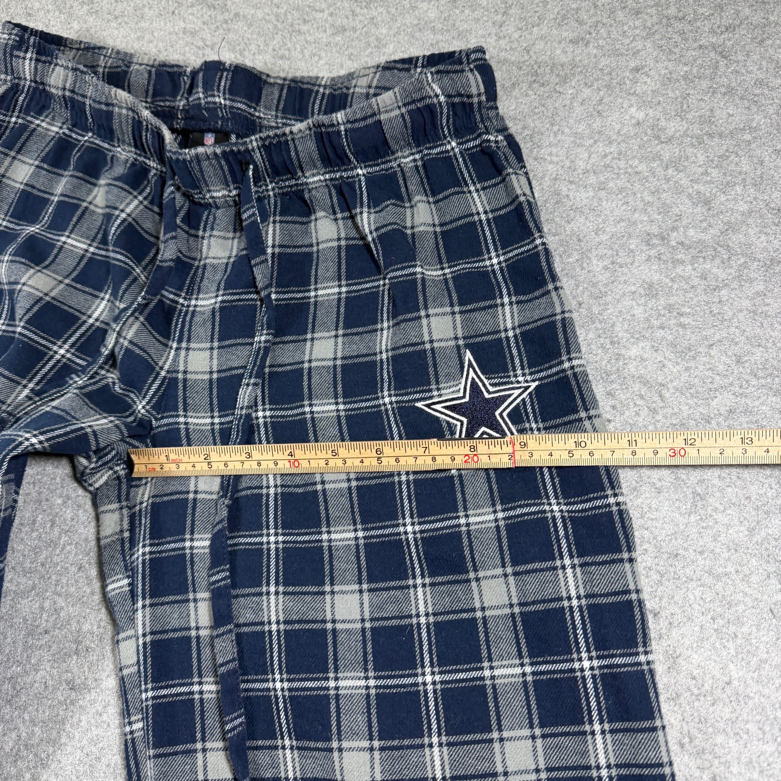 Dallas Cowboys Flannel Pajama Pants Womens S Navy Plaid NFL Lounge Sleepwear thumbnail 7