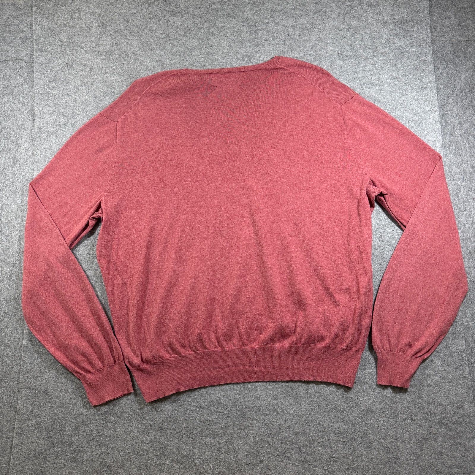 Vintage Polo Ralph Lauren Pima Cotton Sweater Mens XL Nantucket Red V-Neck Prep thumbnail 2