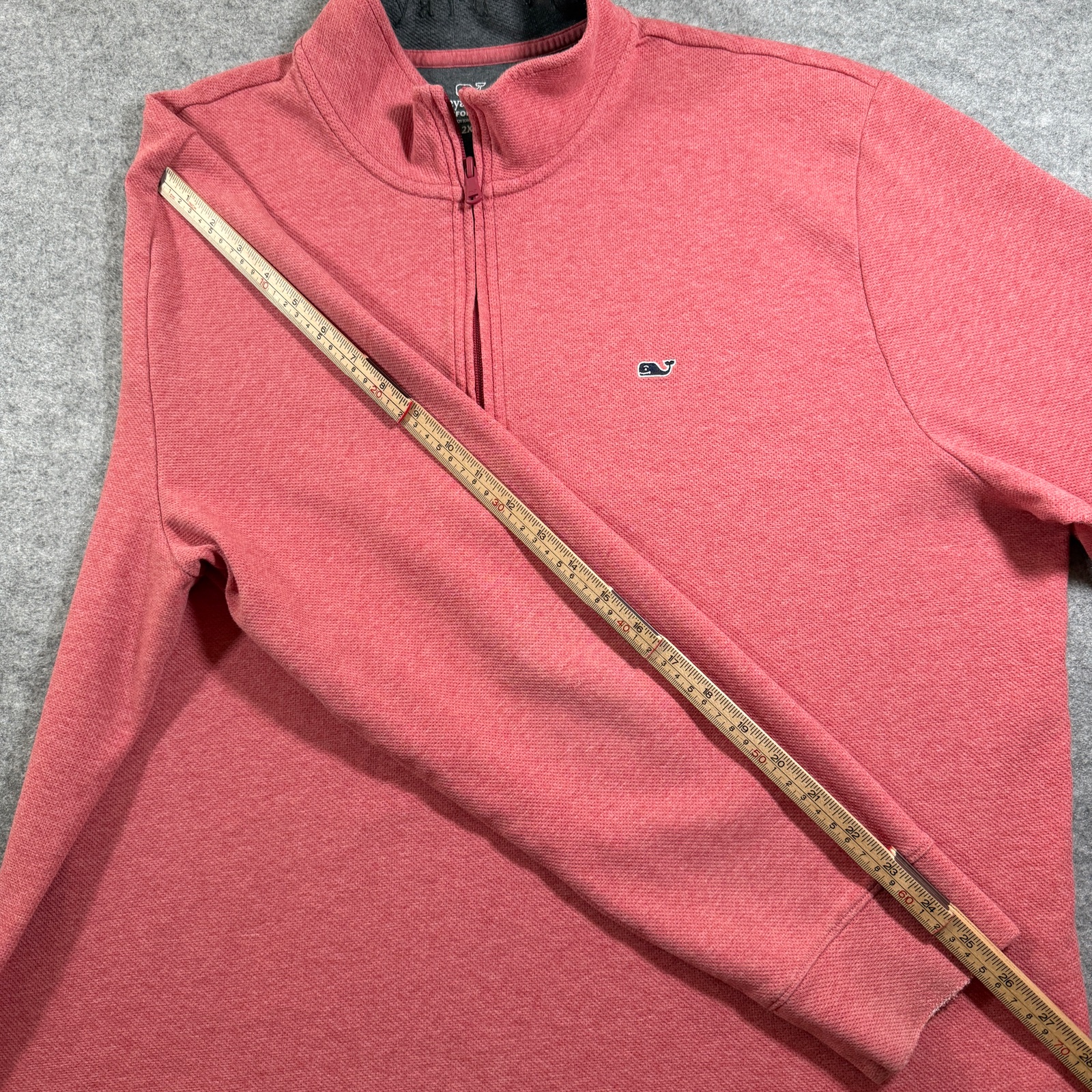 Vineyard Vines Performance 1/4 Zip Pullover Men 2XL Nantucket Red Preppy Classic thumbnail 8