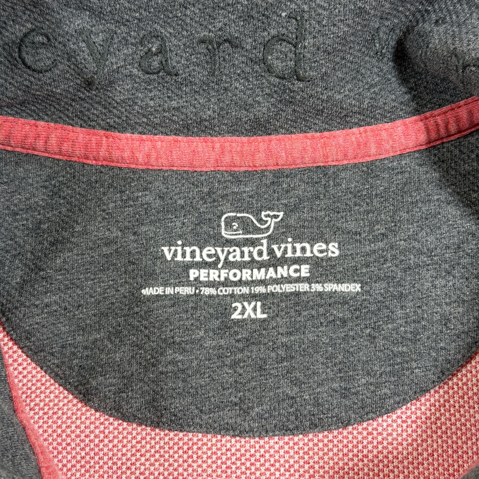 Vineyard Vines Performance 1/4 Zip Pullover Men 2XL Nantucket Red Preppy Classic thumbnail 9