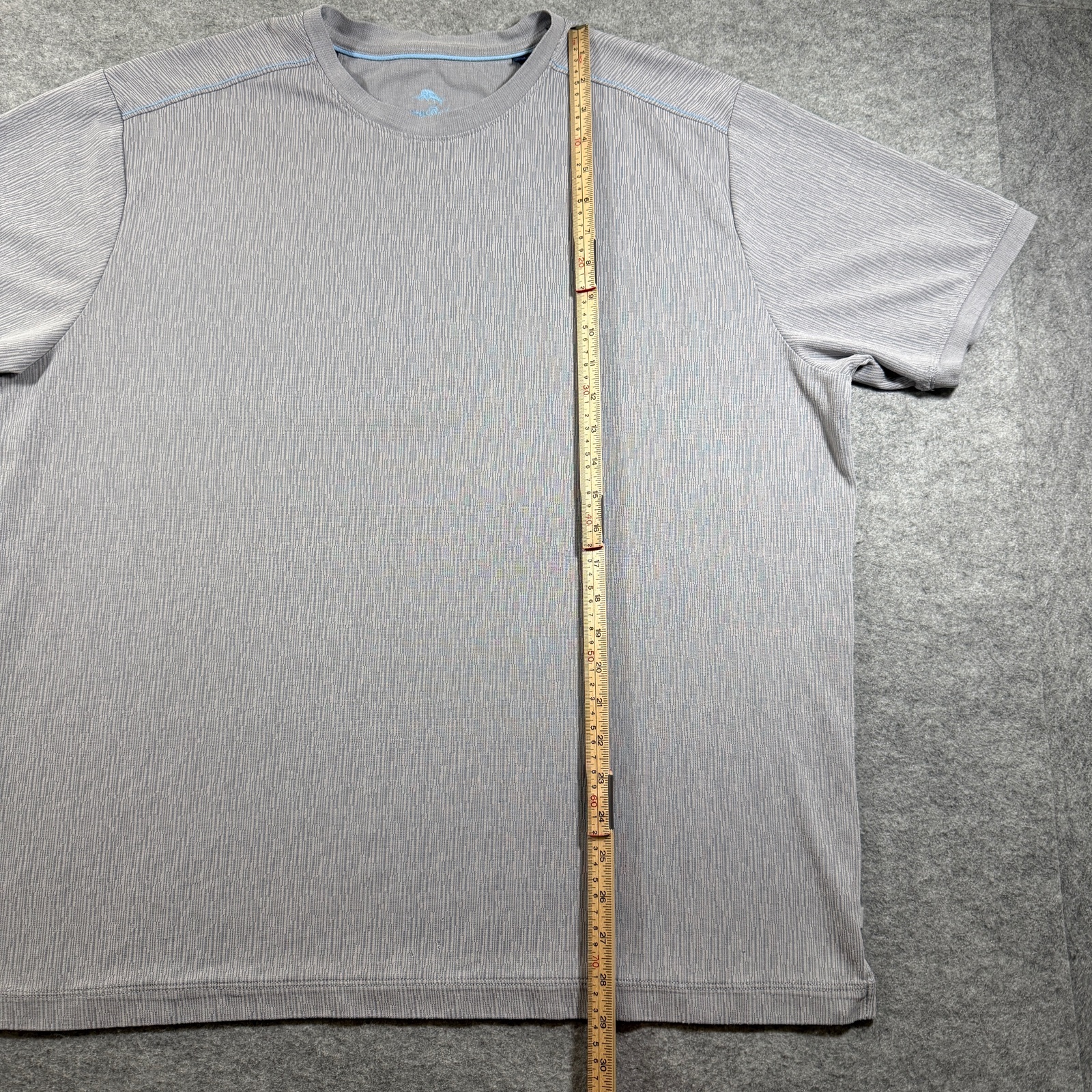 Tommy Bahama IslandZone Tech Tee Mens XXL Gray Knit Active Lightweight Training thumbnail 7