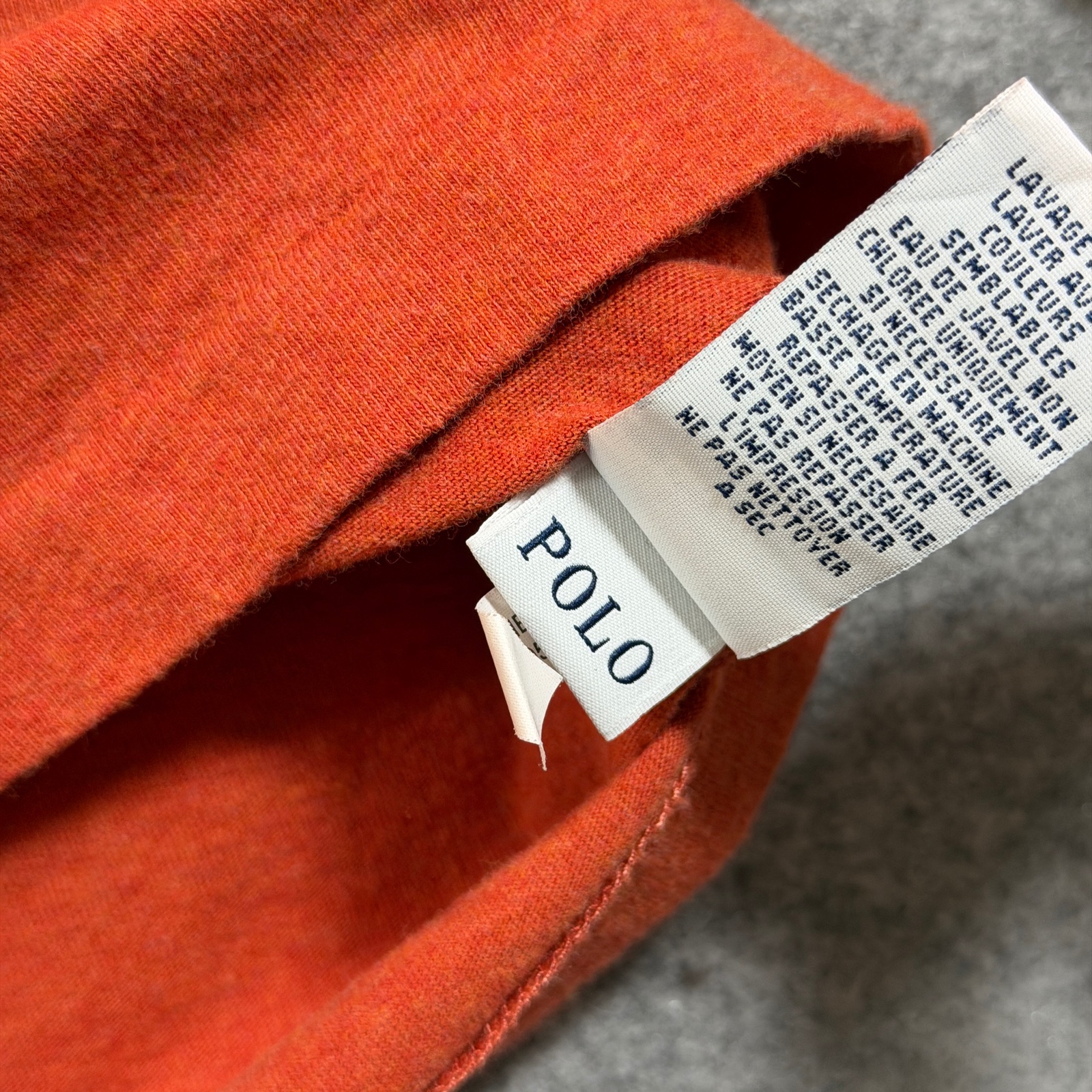 Polo Ralph Lauren Shirt Mens L Orange Pony Logo Preppy Classic Fit Long Sleeve thumbnail 8