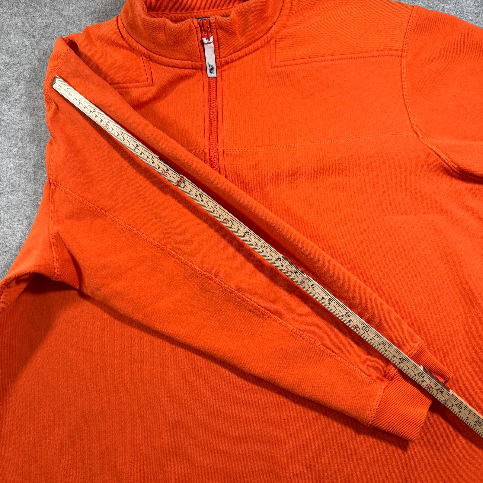 Vineyard Vines Heavyweight 1/4 Zip Sweatshirt Mens XL Orange Pullover Preppy thumbnail 8