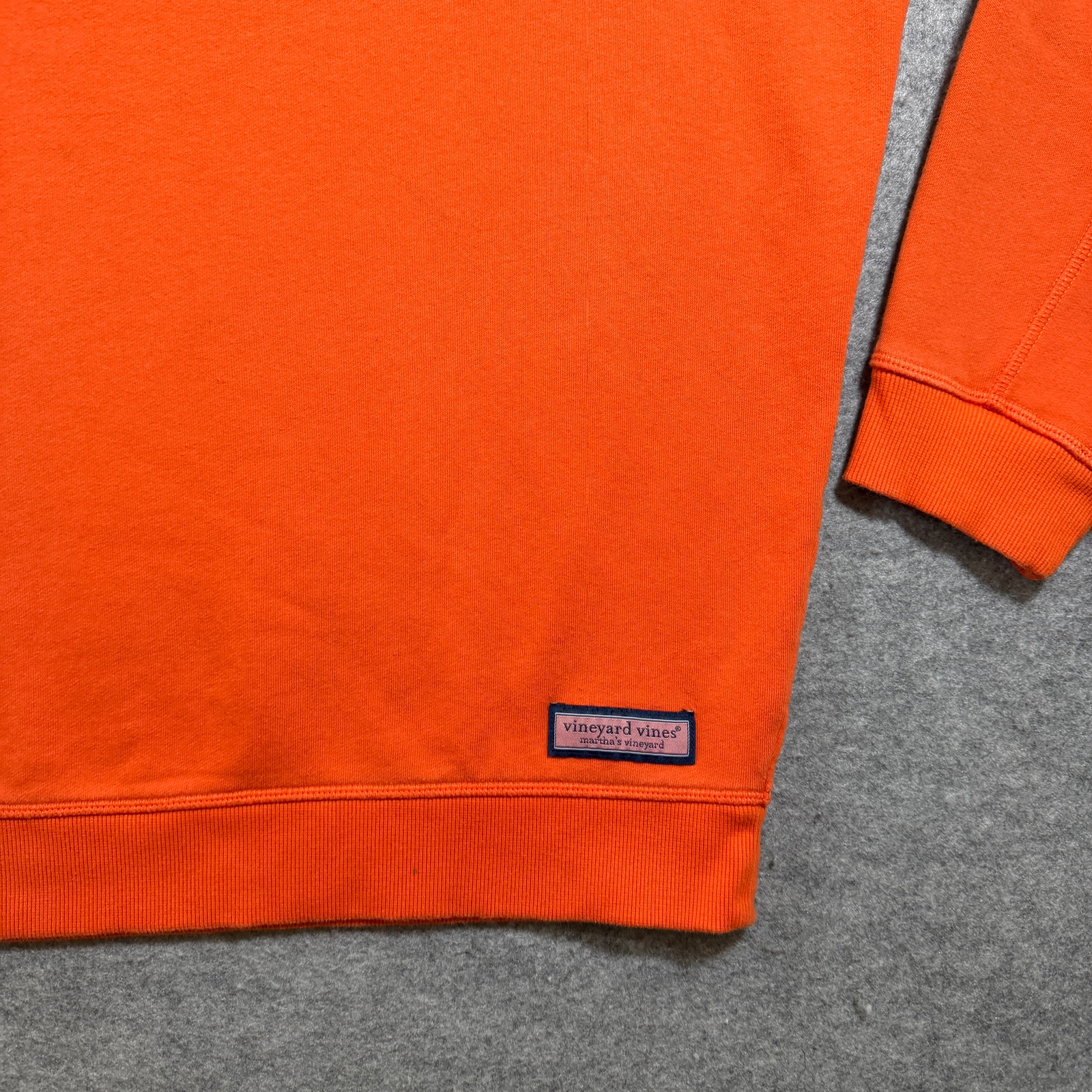 Vineyard Vines Heavyweight 1/4 Zip Sweatshirt Mens XL Orange Pullover Preppy thumbnail 10