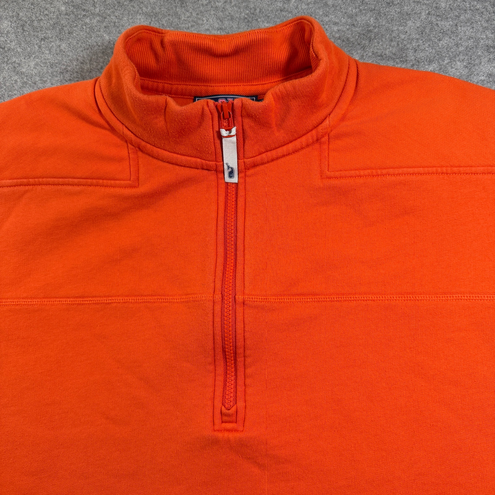 Vineyard Vines Heavyweight 1/4 Zip Sweatshirt Mens XL Orange Pullover Preppy thumbnail 11