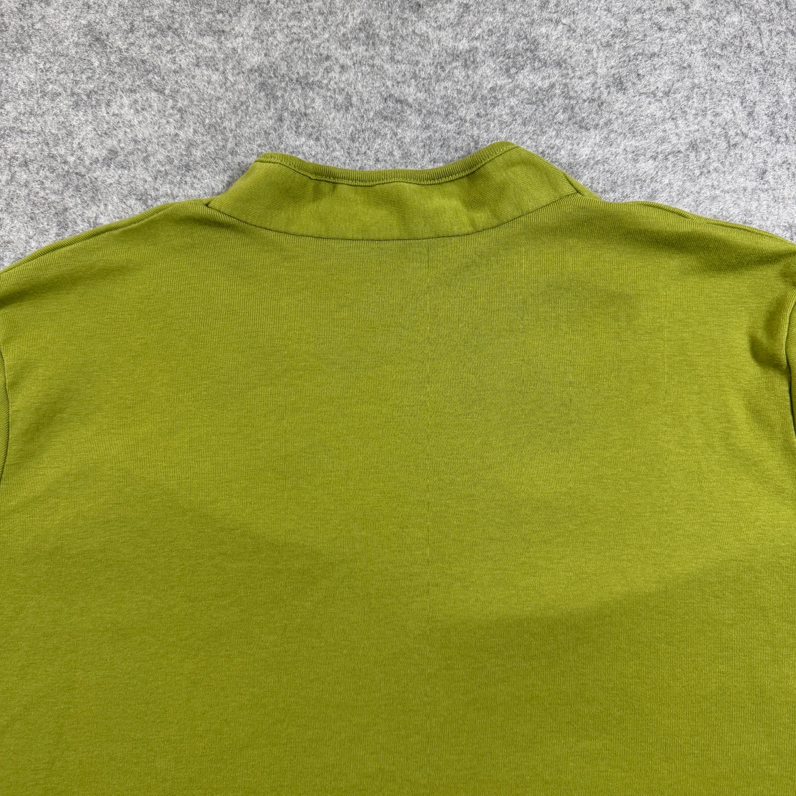 Talbots Pima Cotton Shirt Womens 2X Petite Olive Green Deep V-Neck Preppy Top thumbnail 3