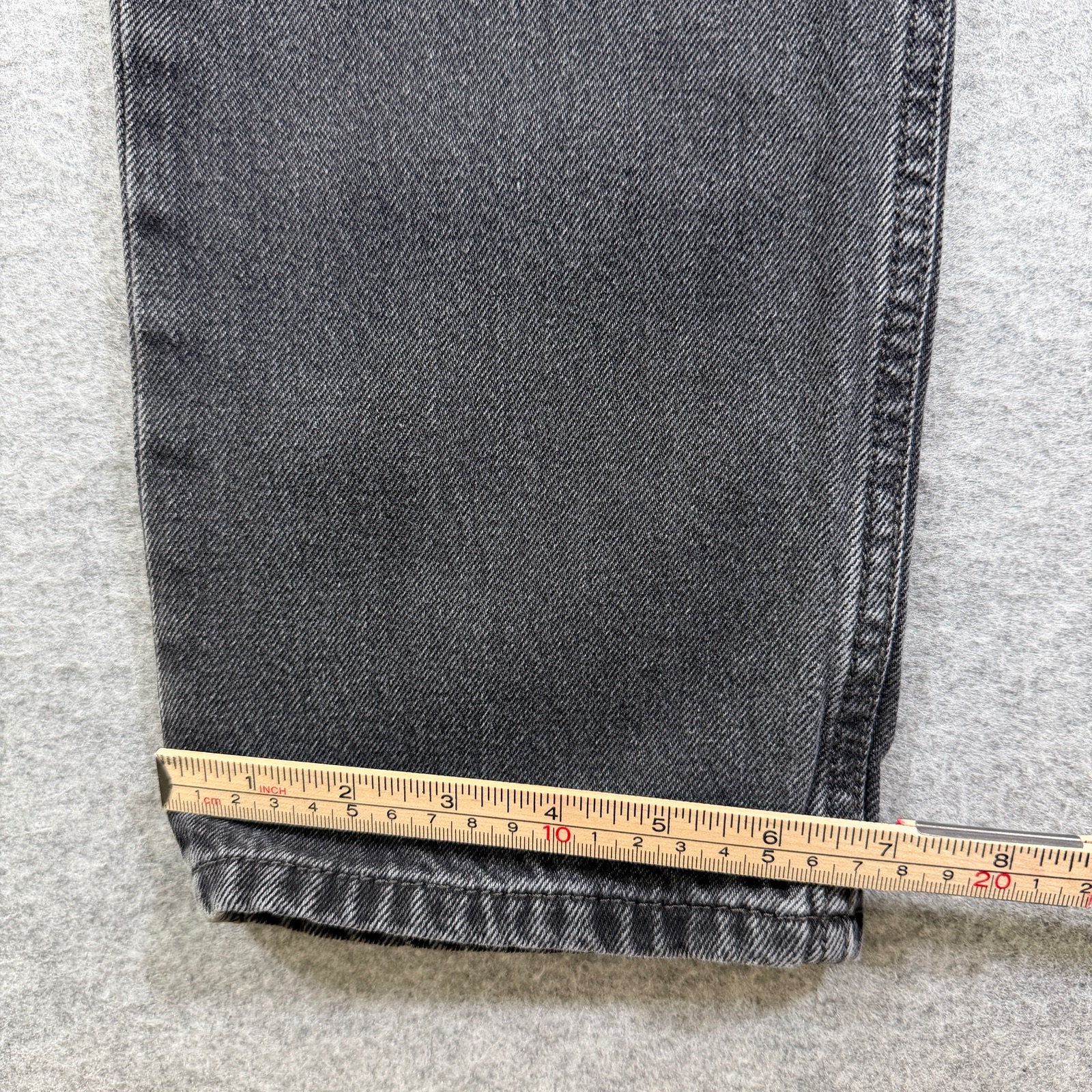 Levi's Low Pro Straight Jeans Womens 24 Black Faded Wash Denim Red Tab High Rise thumbnail 9