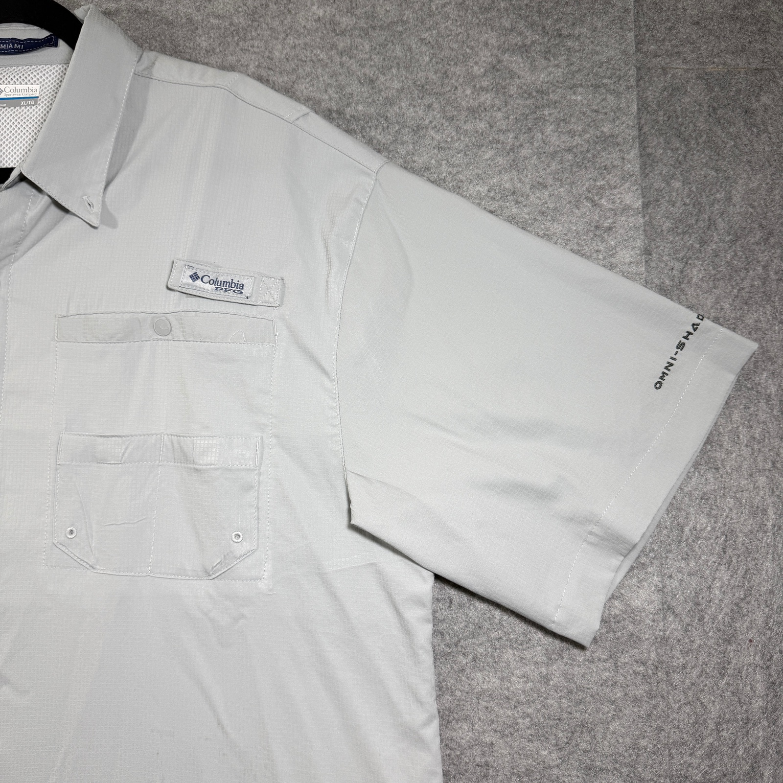 Columbia PFG Tamiami Shirt Mens XL Gray Omni-Shade UPF Vented Fishing Outdoor thumbnail 6