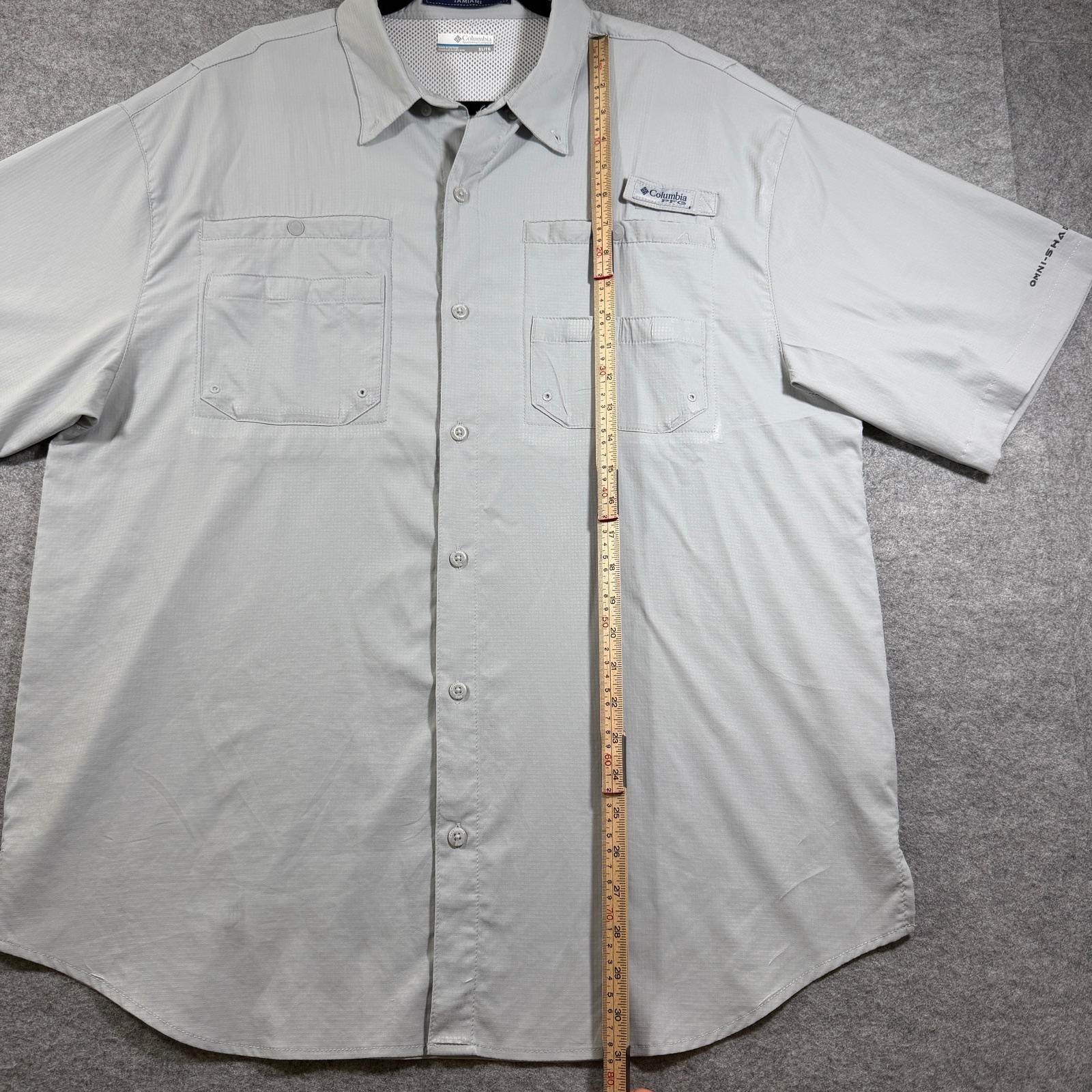 Columbia PFG Tamiami Shirt Mens XL Gray Omni-Shade UPF Vented Fishing Outdoor thumbnail 8