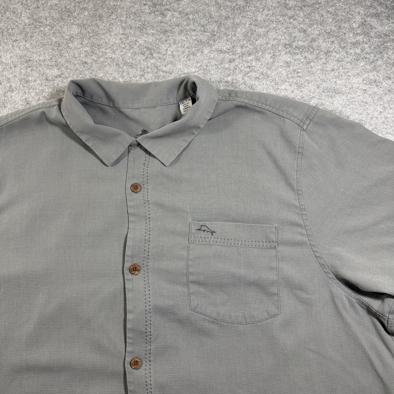 Tommy Bahama Smooth Silk Camp Shirt Mens XXL Gray Button Up Short Sleeve Pocket thumbnail 6
