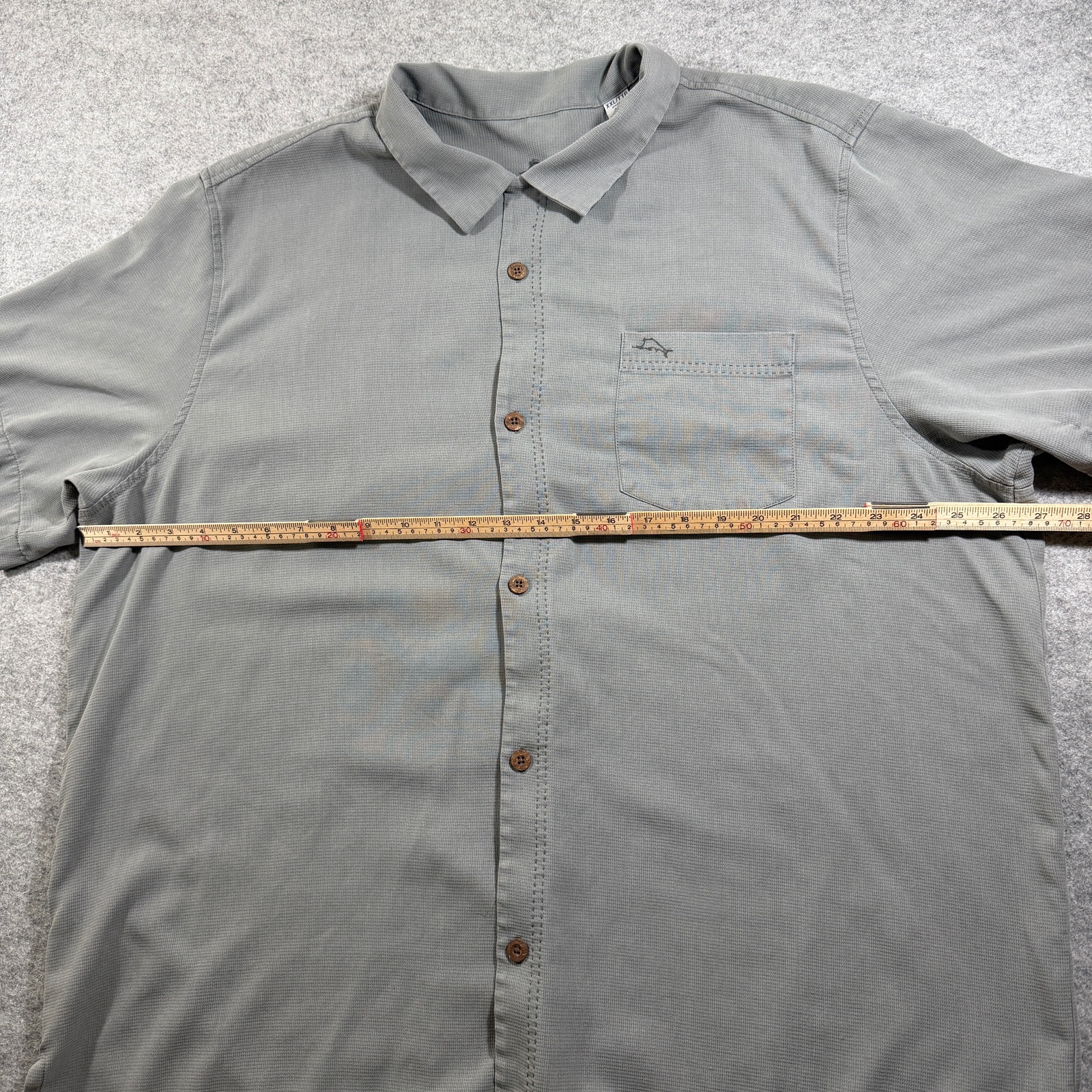 Tommy Bahama Smooth Silk Camp Shirt Mens XXL Gray Button Up Short Sleeve Pocket thumbnail 8