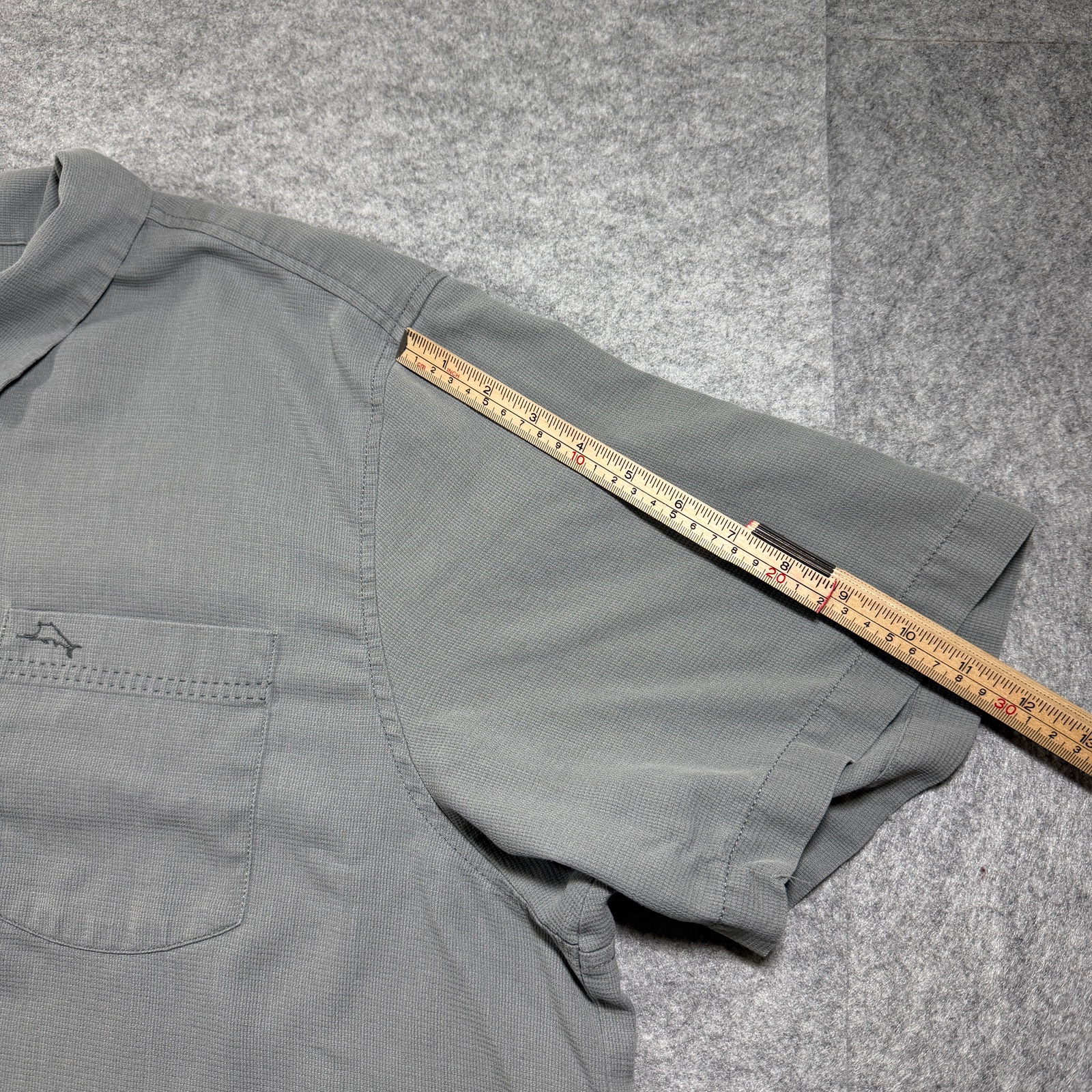 Tommy Bahama Smooth Silk Camp Shirt Mens XXL Gray Button Up Short Sleeve Pocket thumbnail 9