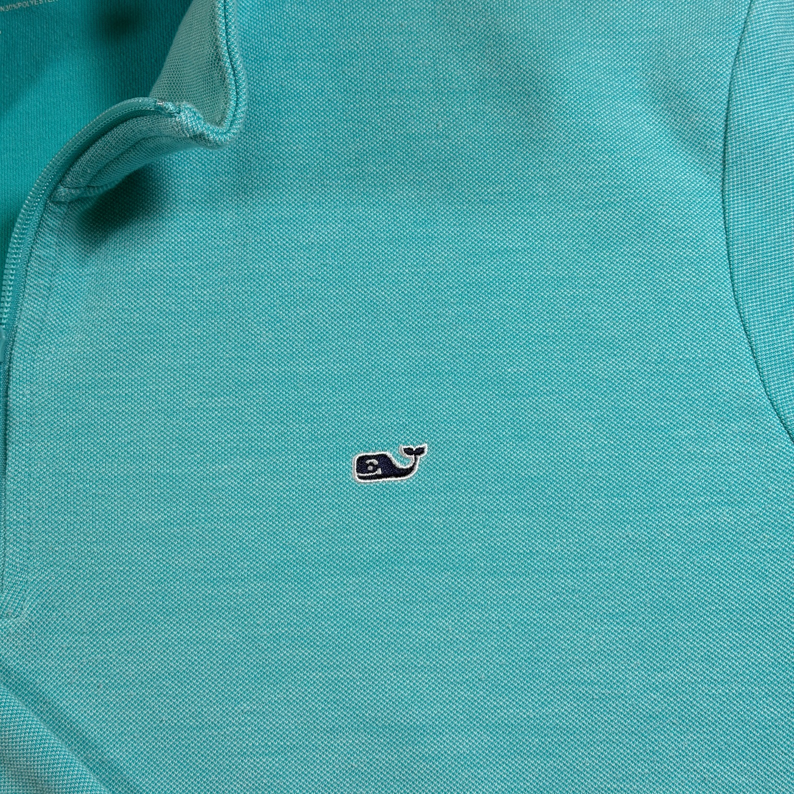 Vineyard Vines Quarter Zip Pullover Mens XXL Mint Whale Logo Preppy Classic thumbnail 3