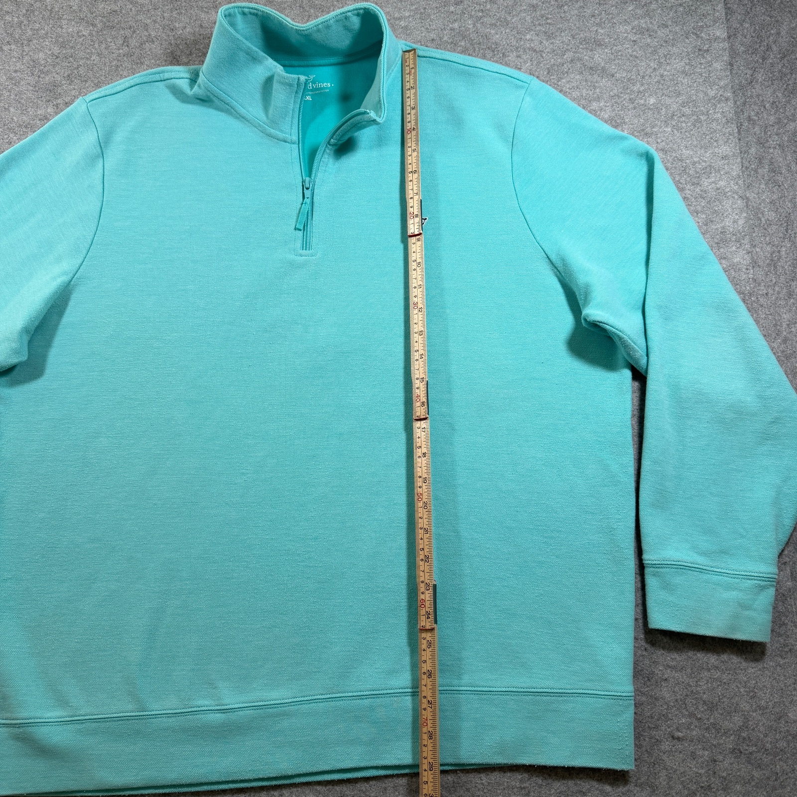 Vineyard Vines Quarter Zip Pullover Mens XXL Mint Whale Logo Preppy Classic thumbnail 6