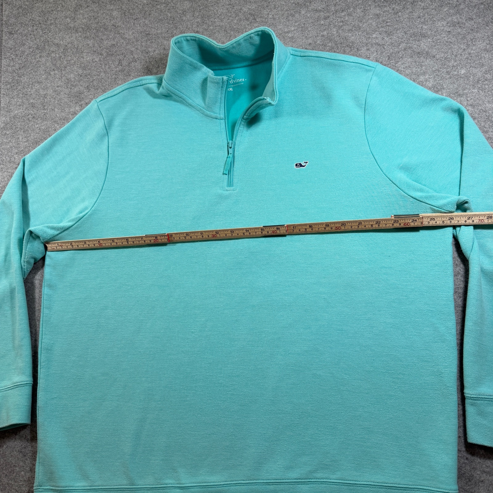 Vineyard Vines Quarter Zip Pullover Mens XXL Mint Whale Logo Preppy Classic thumbnail 7