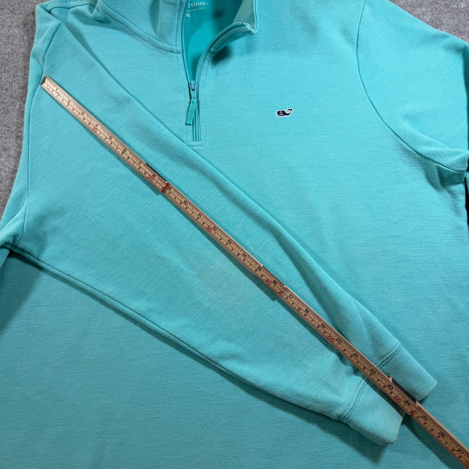 Vineyard Vines Quarter Zip Pullover Mens XXL Mint Whale Logo Preppy Classic thumbnail 8