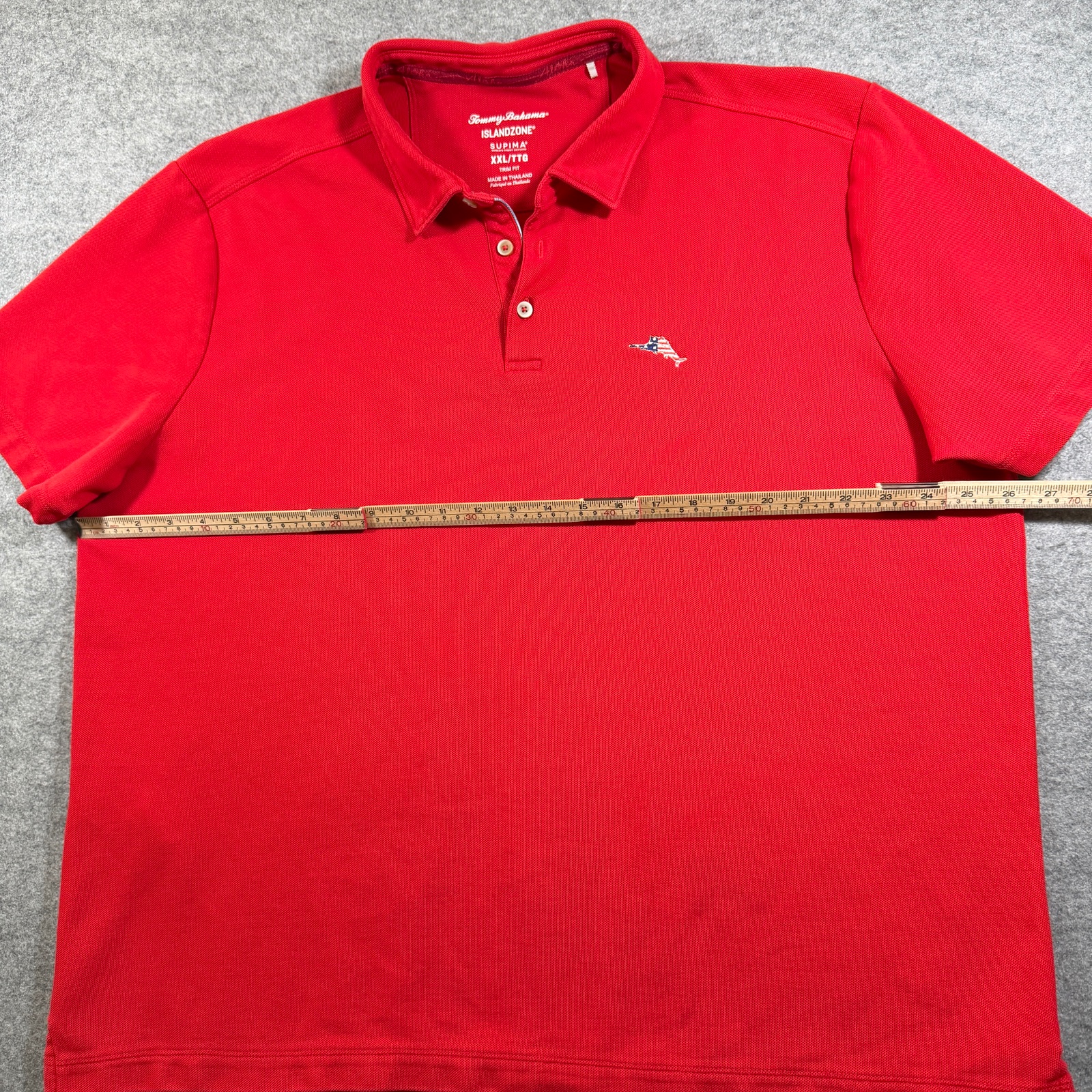 Tommy Bahama IslandZone Polo Shirt Mens XXL Red Supima Cotton Trim Fit Marlin thumbnail 8