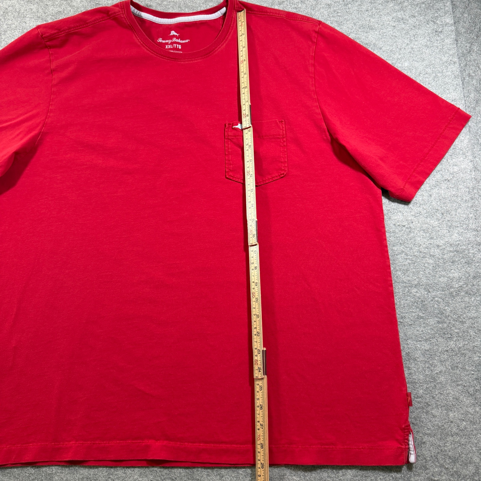 Tommy Bahama Marlin Pocket T Shirt Mens XXL Red Pima Cotton Crew Neck Preppy thumbnail 7