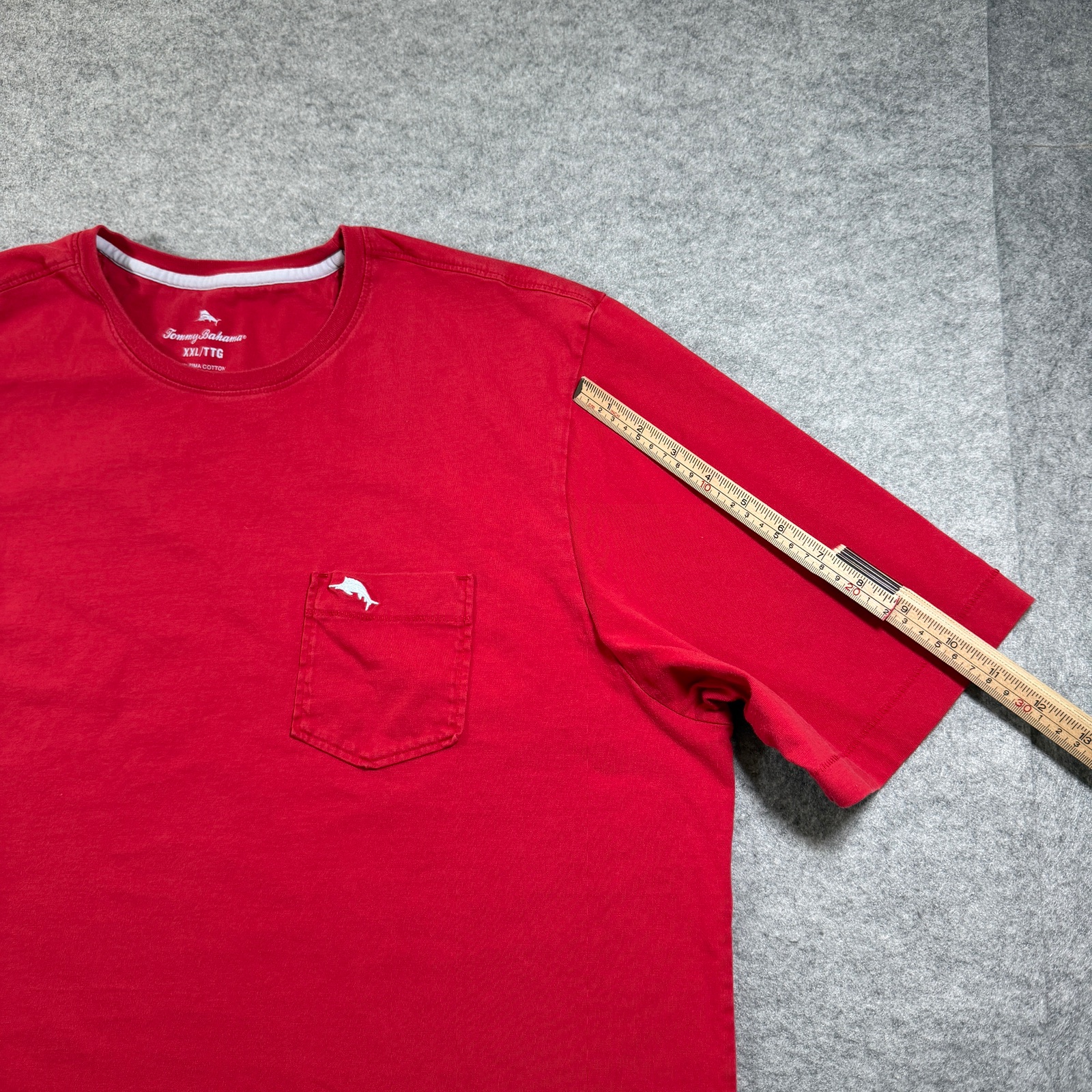 Tommy Bahama Marlin Pocket T Shirt Mens XXL Red Pima Cotton Crew Neck Preppy thumbnail 9