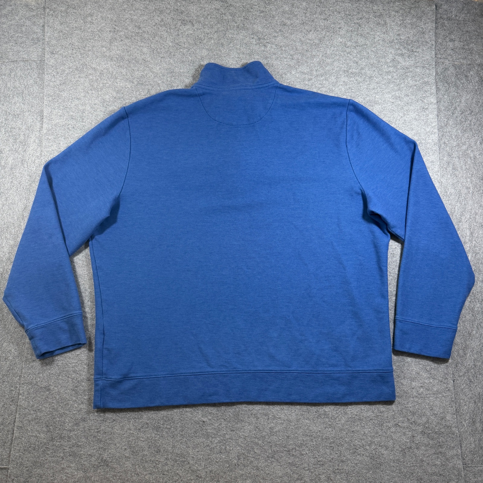 Vineyard Vines Quarter Zip Pullover Mens 2XL Blue Pima Cotton Whale Logo Preppy thumbnail 2