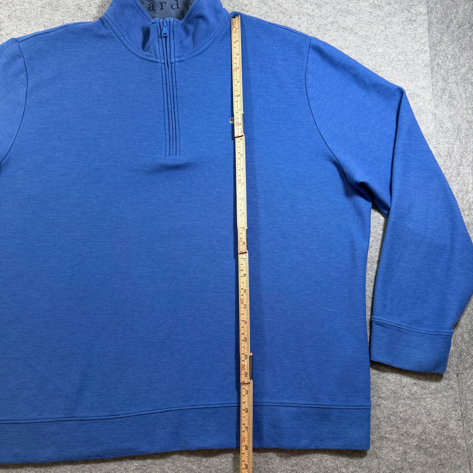 Vineyard Vines Quarter Zip Pullover Mens 2XL Blue Pima Cotton Whale Logo Preppy thumbnail 6