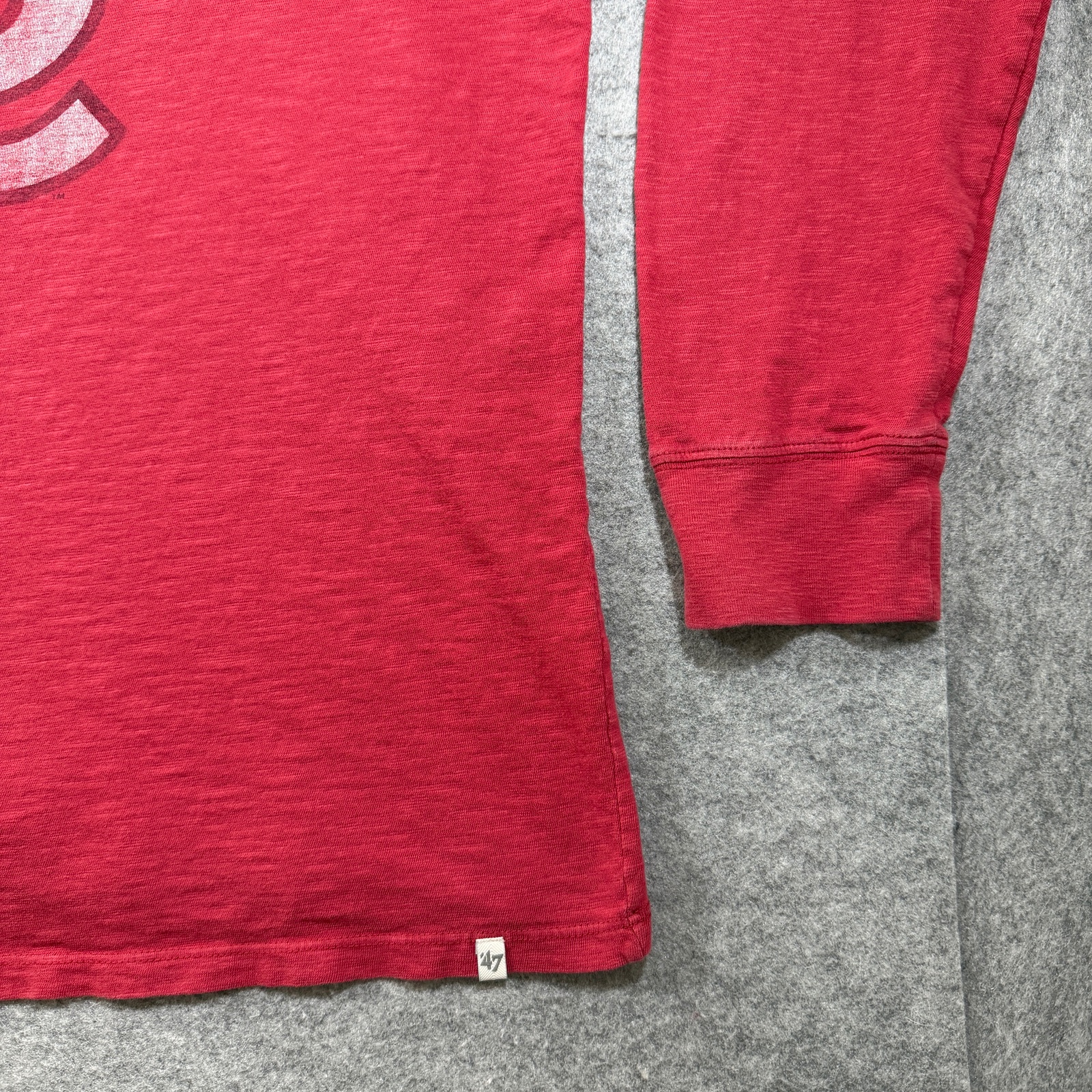 St Louis Cardinals Long Sleeve T Shirt Mens XXL Red MLB Graphic Tee Slub Knit thumbnail 10